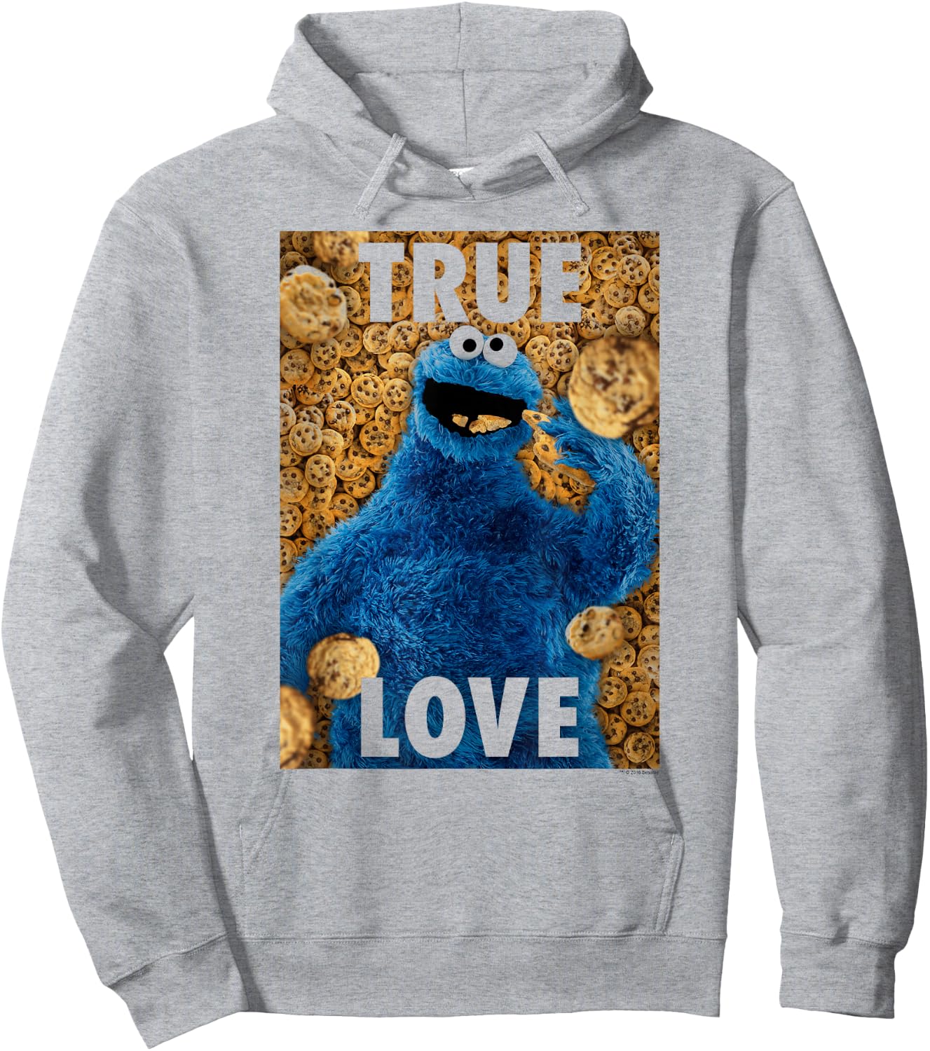 Sesame Street Cookie Monster Beautiful Cookies Hoodie - Hoodie | Ash