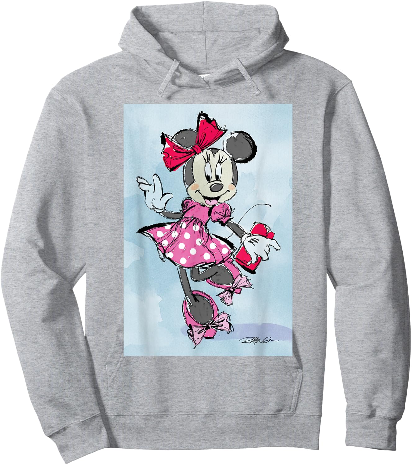 Disney - Painted Minnie Mouse Graphic Hoodie - Hoodie | Ash