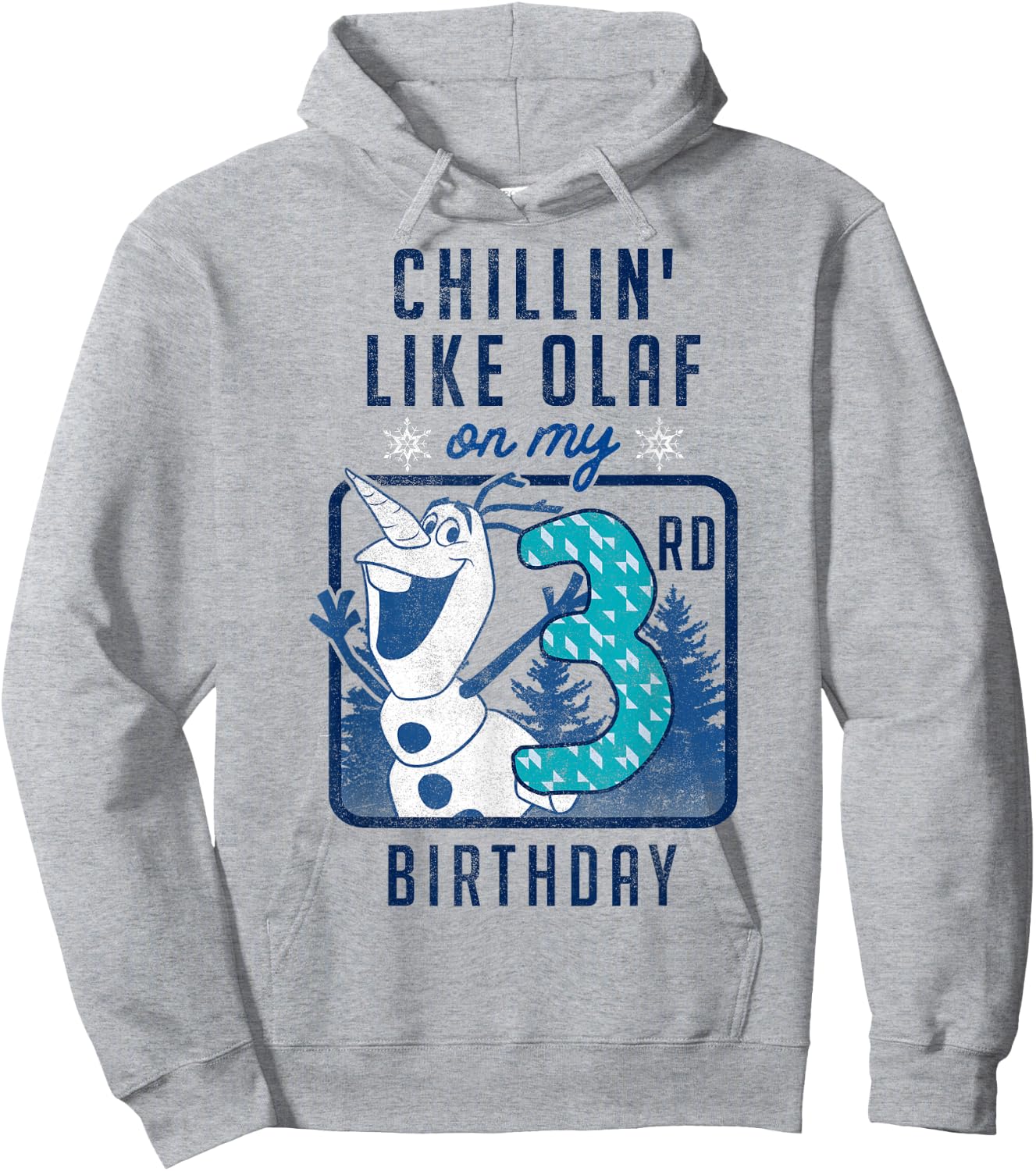 Disney Frozen Olaf Chillin' On My 3rd Birthday Hoodie - Hoodie | Ash