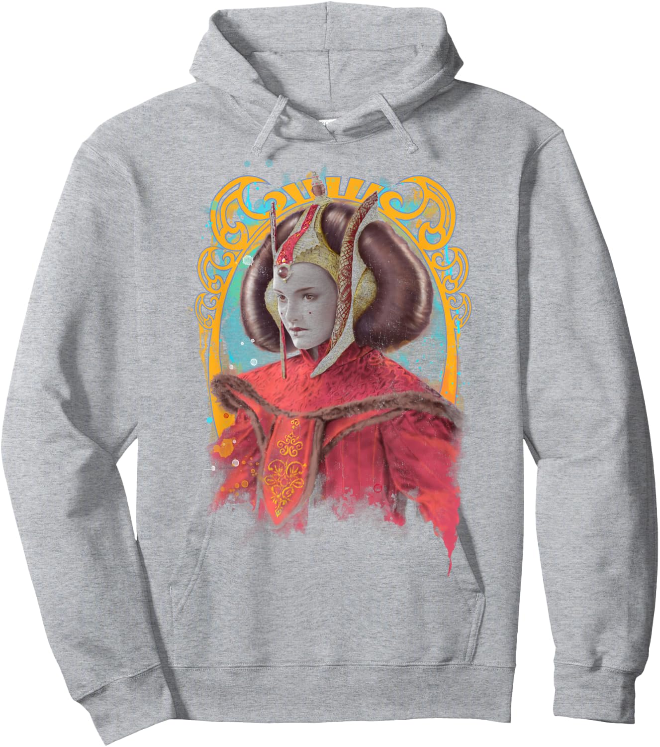 Star Wars Padme Amidala Regal Portrait Graphic Hoodie - Hoodie | Ash