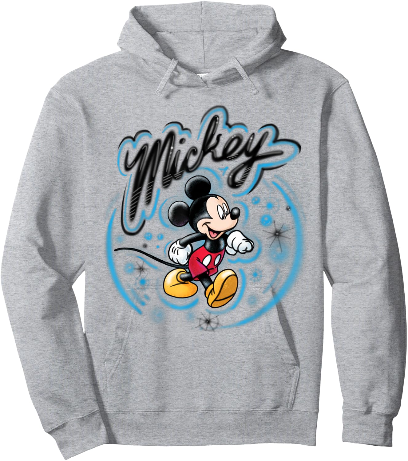 Disney Mickey Mouse Airbrush Hoodie - Hoodie | Ash