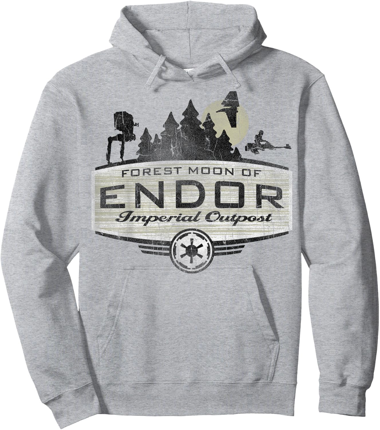 Star Wars Endor Imperial Outpost Destination Hoodie - Hoodie | Ash