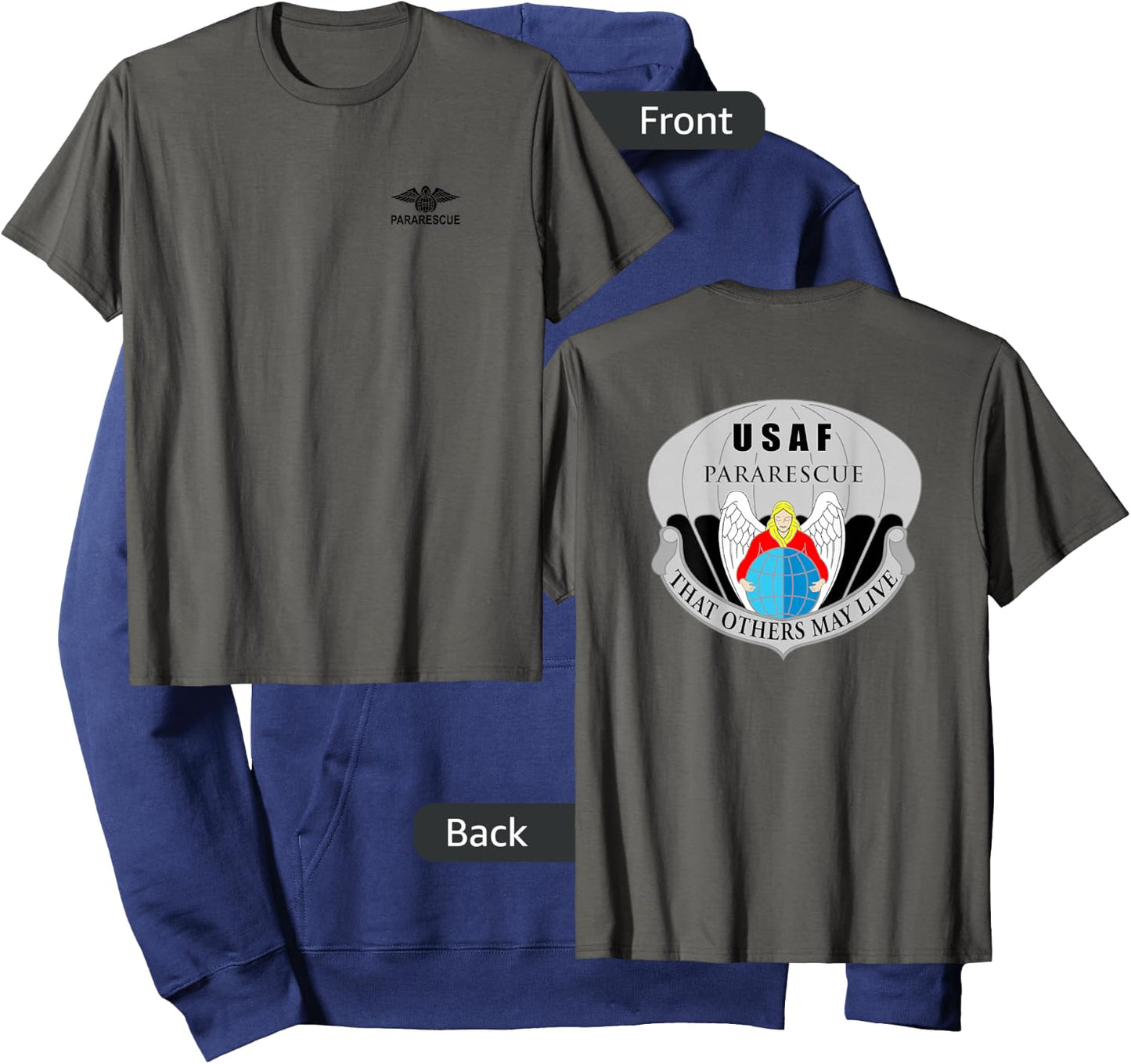 Pararescue Angel PJ Air Rescue Hoodie - Hoodie | Navy