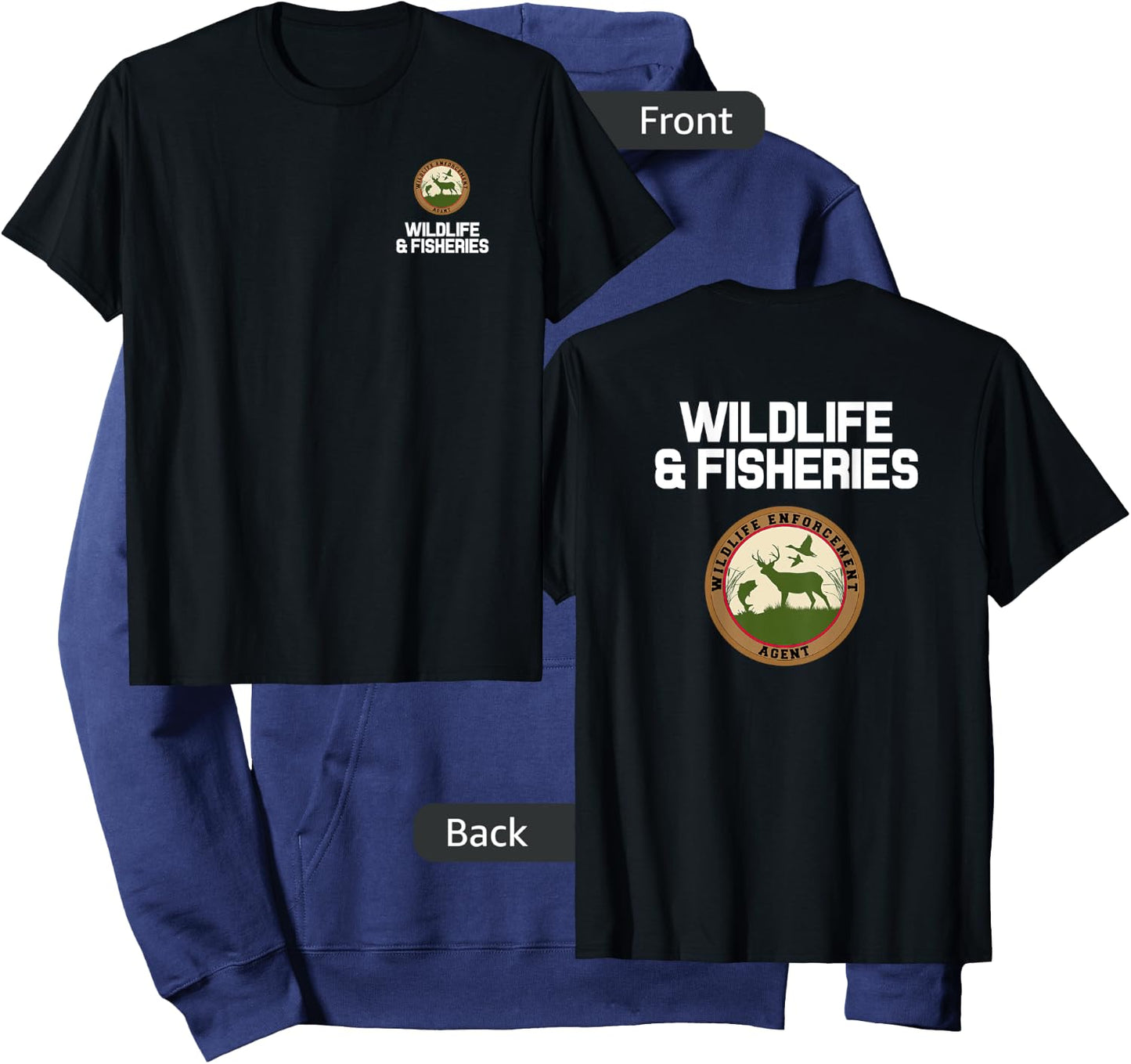 Wildlife Enforcement Officer Agent Uniform Hoodie - Hoodie | Navy