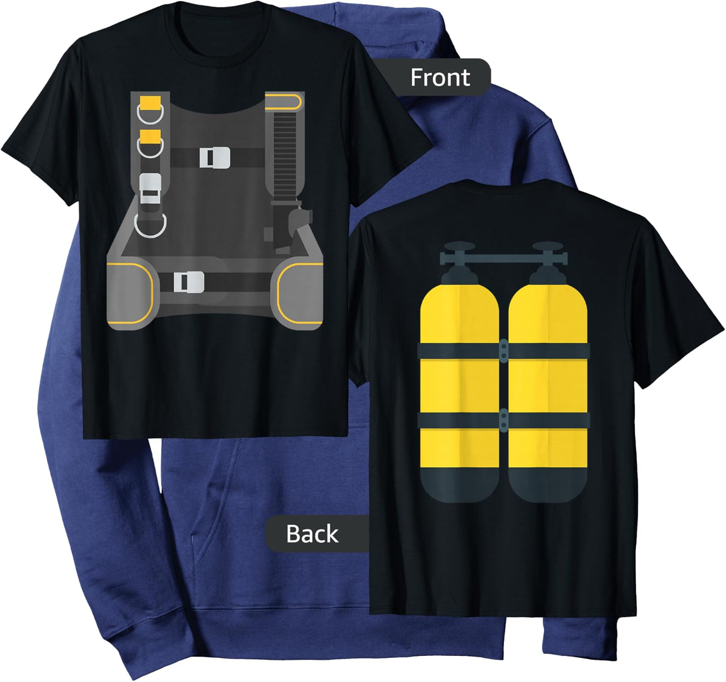 Scuba Diver Costume Last Minute Halloween Hoodie - Hoodie | Navy