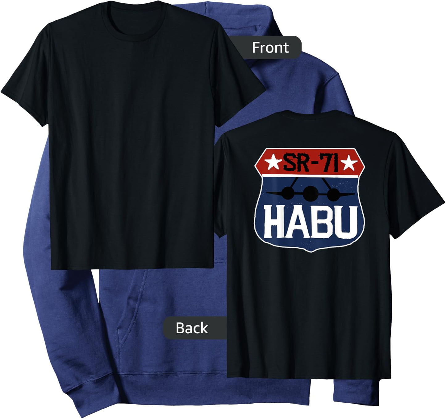 SR-71 Blackbird Distressed HABU Hoodie - Hoodie | Navy