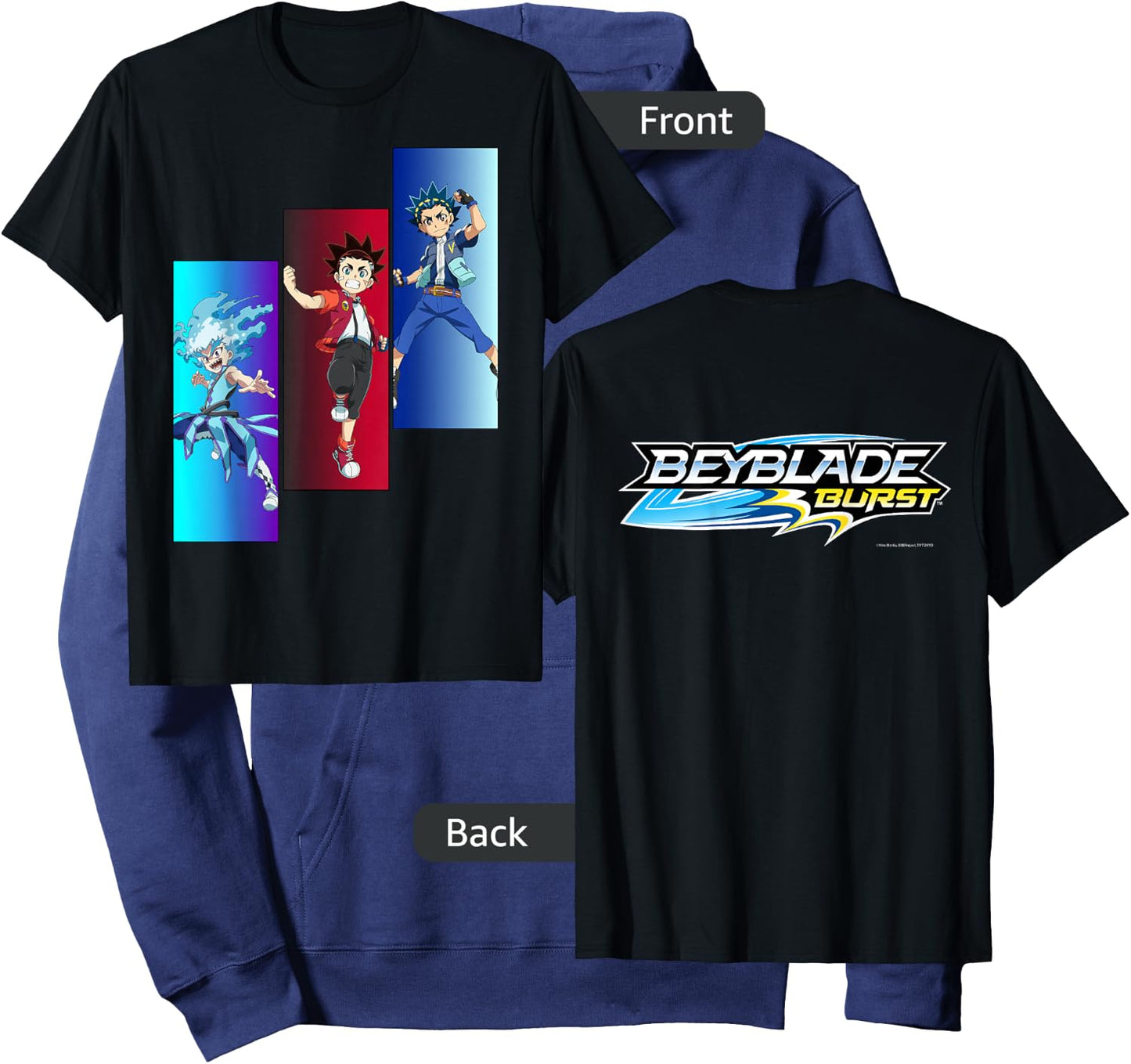 Beyblade Burst Turbo Trio Hoodie - Hoodie | Navy