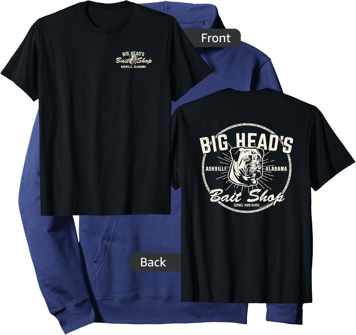 Alabama Fishing Big Head's Bait Shop Hoodie - Hoodie | Navy