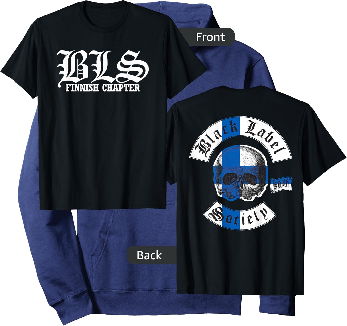 Black Label Society Finnish Chapter Hoodie - Hoodie | Navy