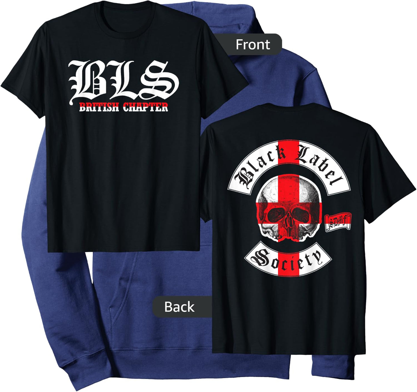 Black Label Society England Chapter Hoodie - Hoodie | Navy