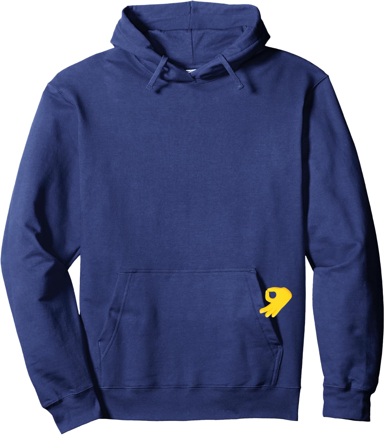 Got Ya - Upside Down OK Sign on Back Hoodie - Hoodie | Navy