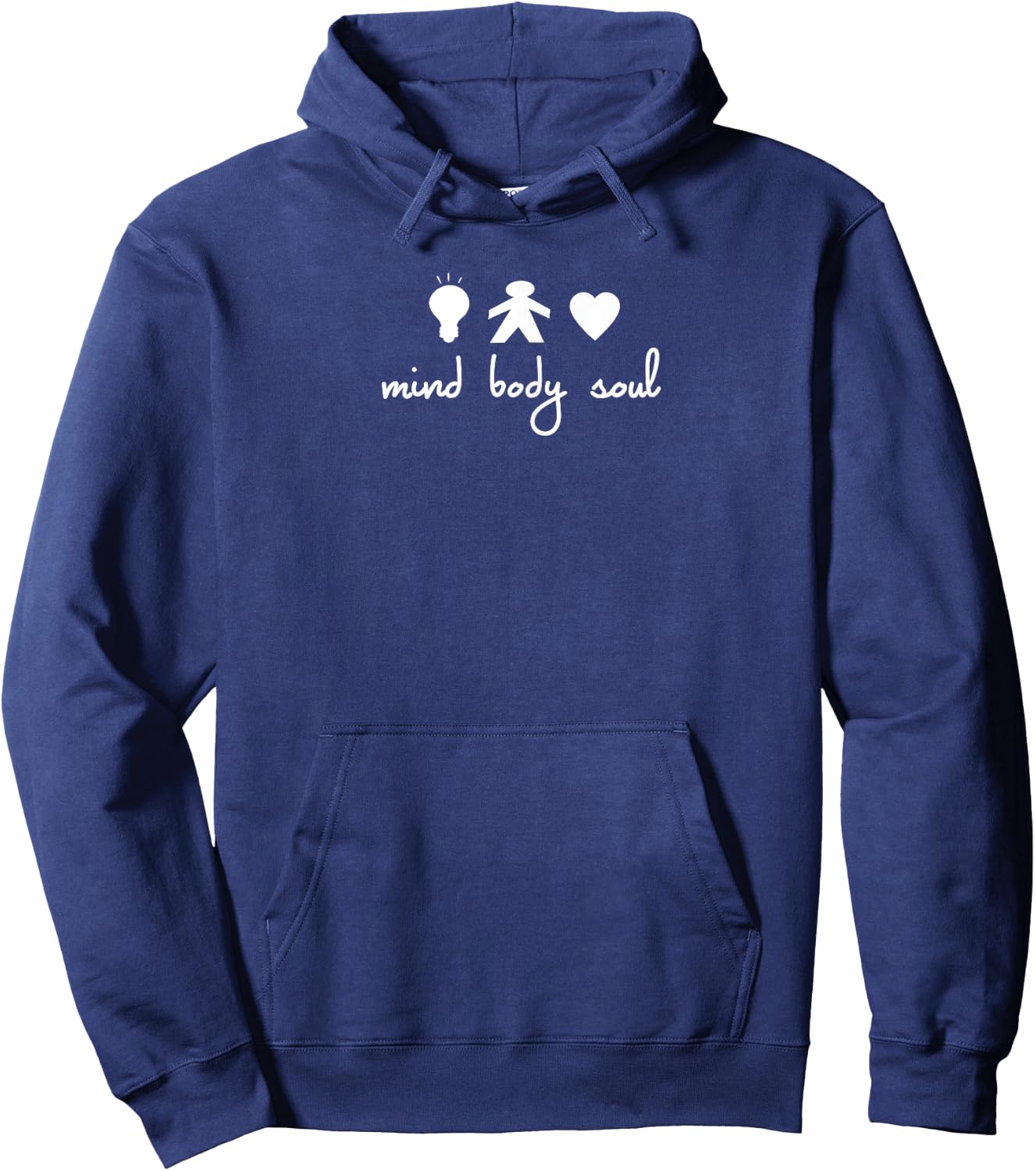 Mind Body Soul Mindfulness Hoodie - Hoodie | Navy