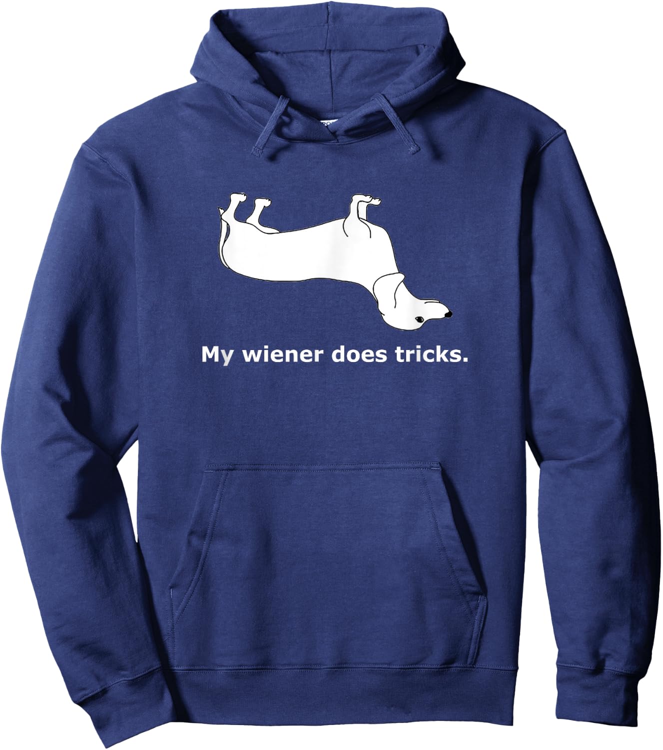 Odd-i- My Wiener Does Tricks Classic Fit Hoodie - Hoodie | Navy