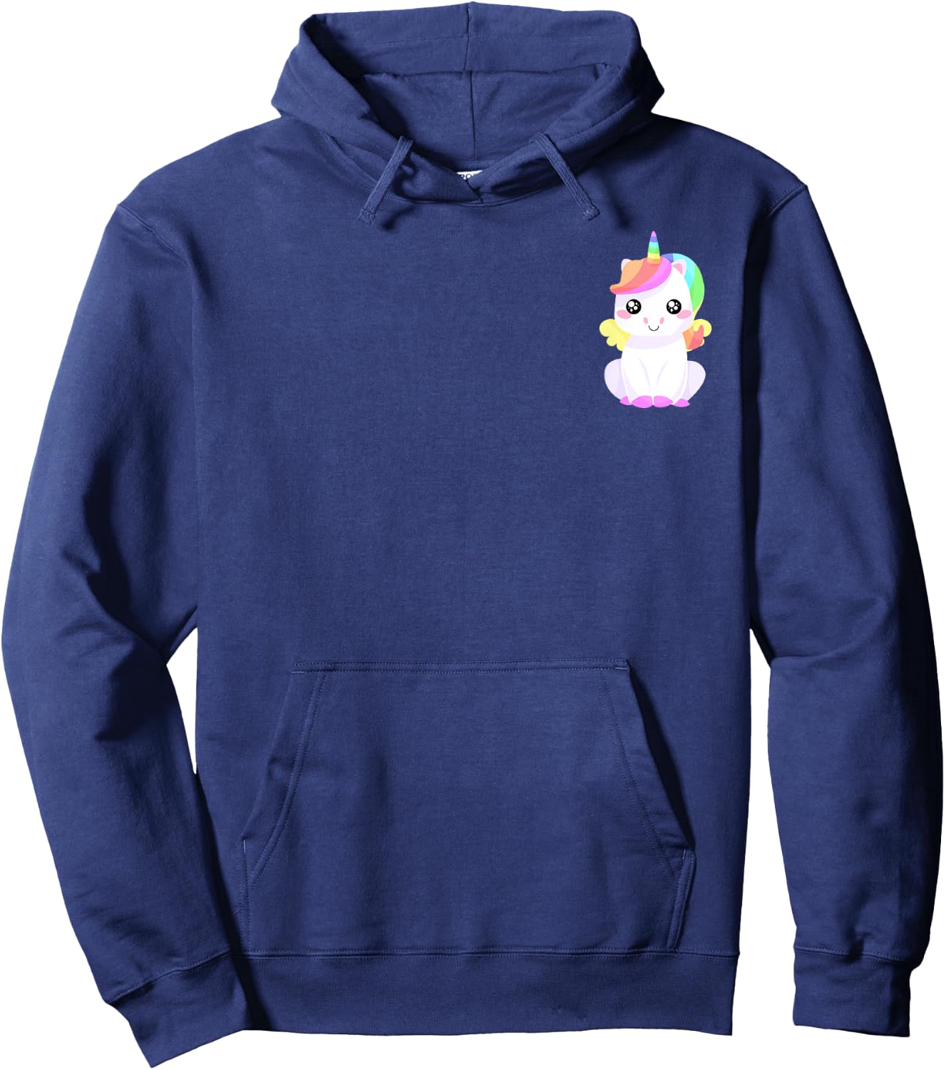 Unicorn Cute Pocket Hoodie - Hoodie | Navy