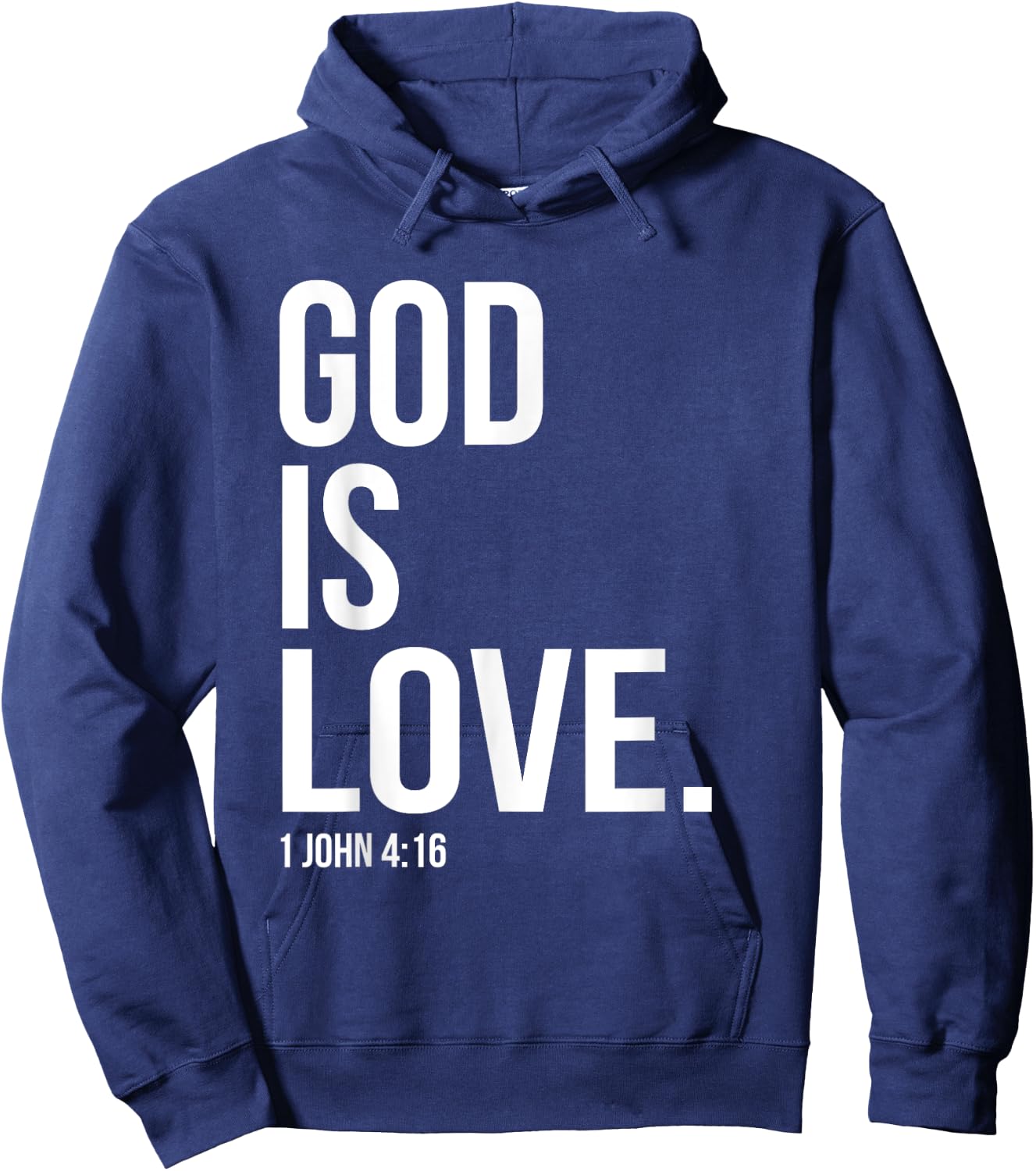 God Is Love Bible Scripture Verse Christian Hoodie - Hoodie | Navy