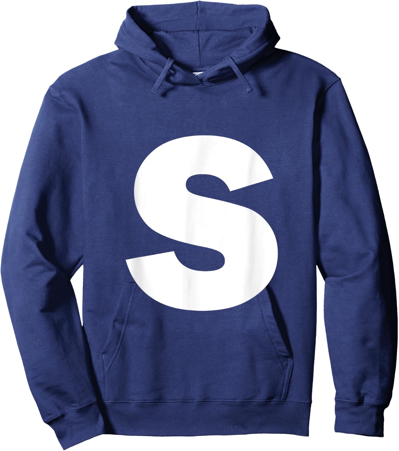 Letter S Capital Alphabet Monogram Initial Hoodie - Hoodie | Navy