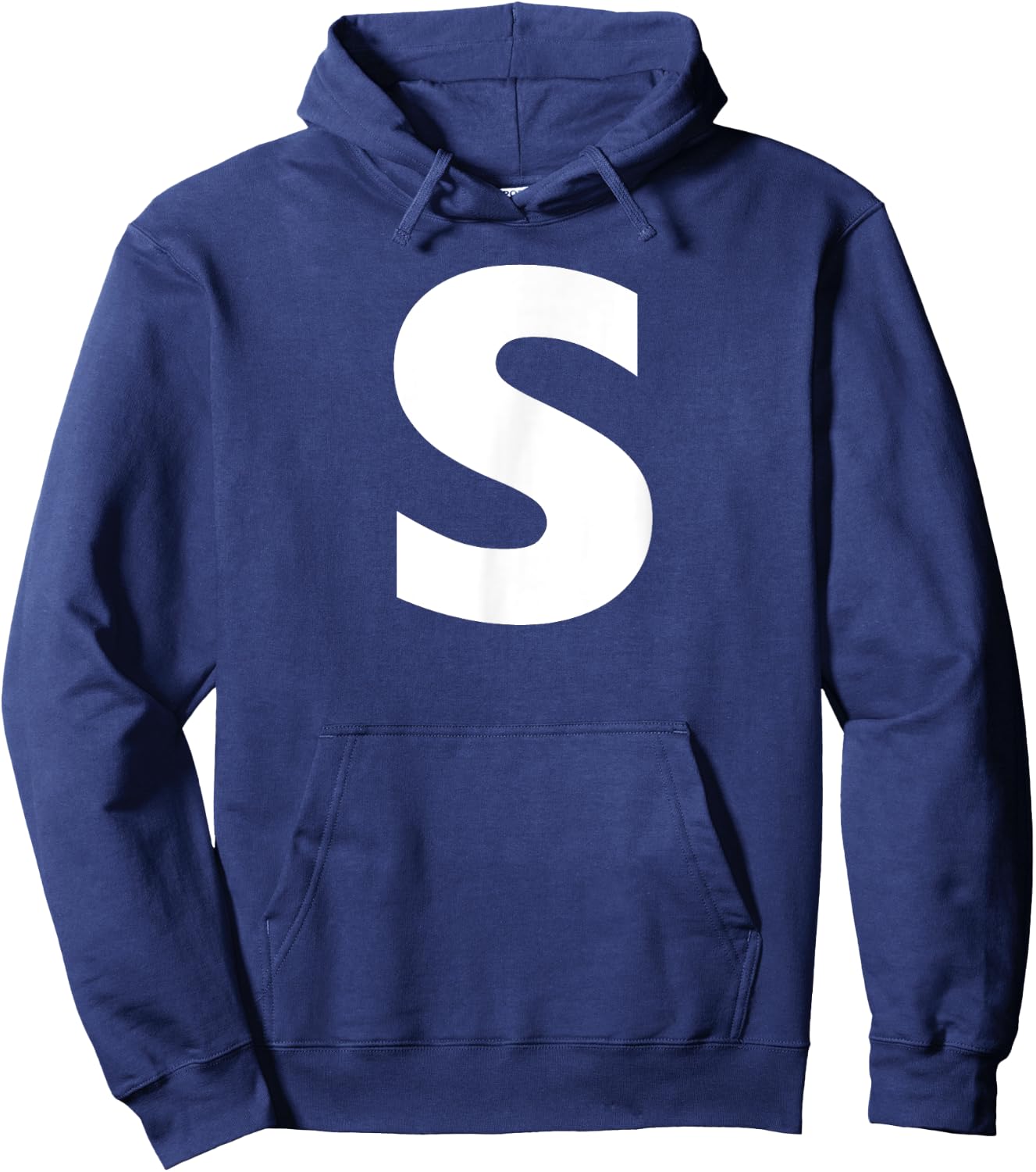 White "S" on Blue for Simon Halloween Costume Hoodie - Hoodie | Navy