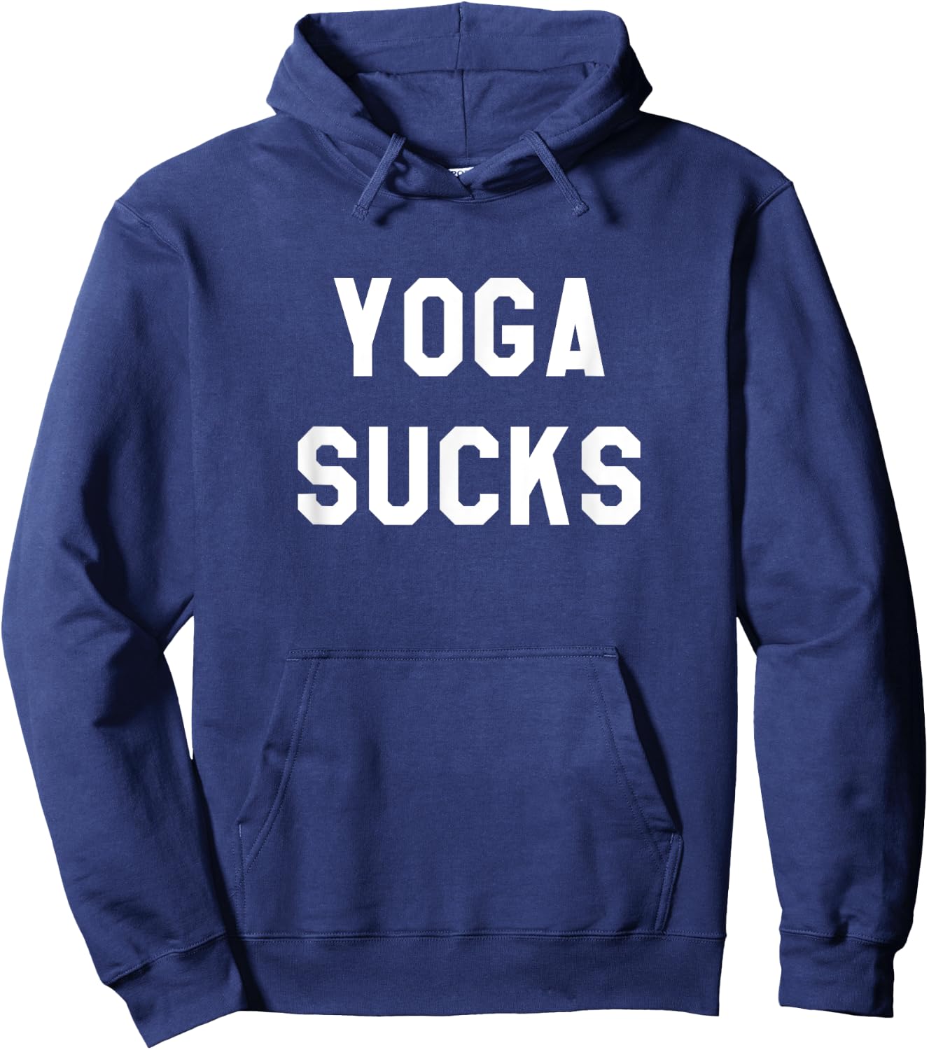 Yoga Sucks Funny Workout Gift Hoodie - Hoodie | Navy