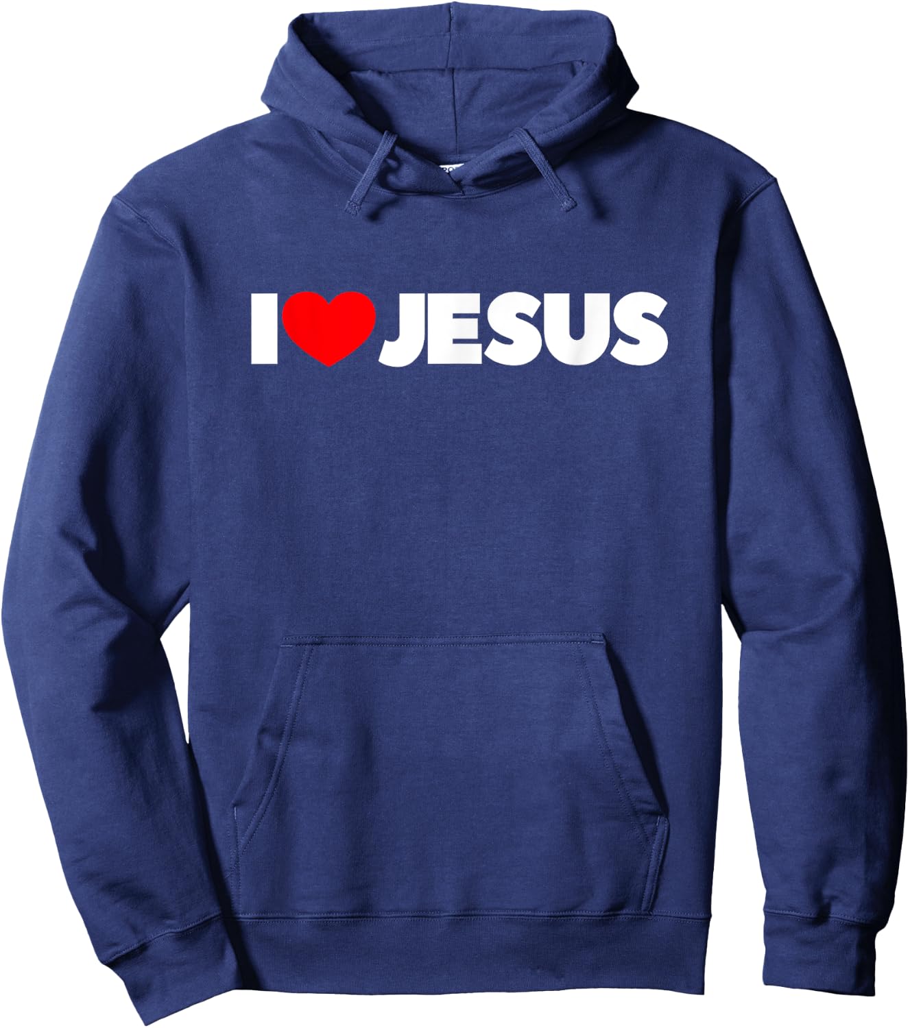 I Love (Heart) Jesus Hoodie - Hoodie | Navy