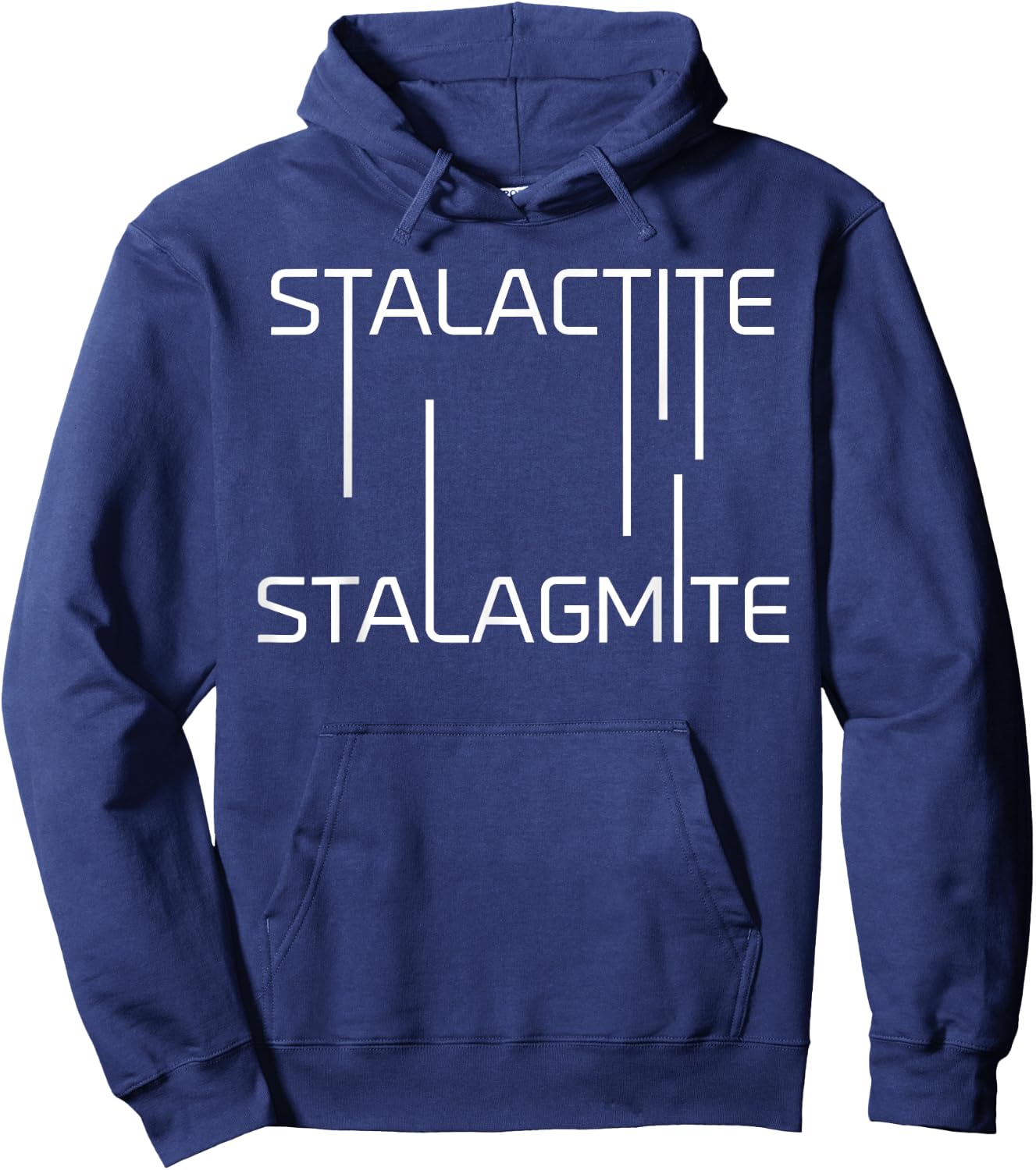 Stalactite Stalagmite Cave Explorer Spelunker Hoodie - Hoodie | Navy