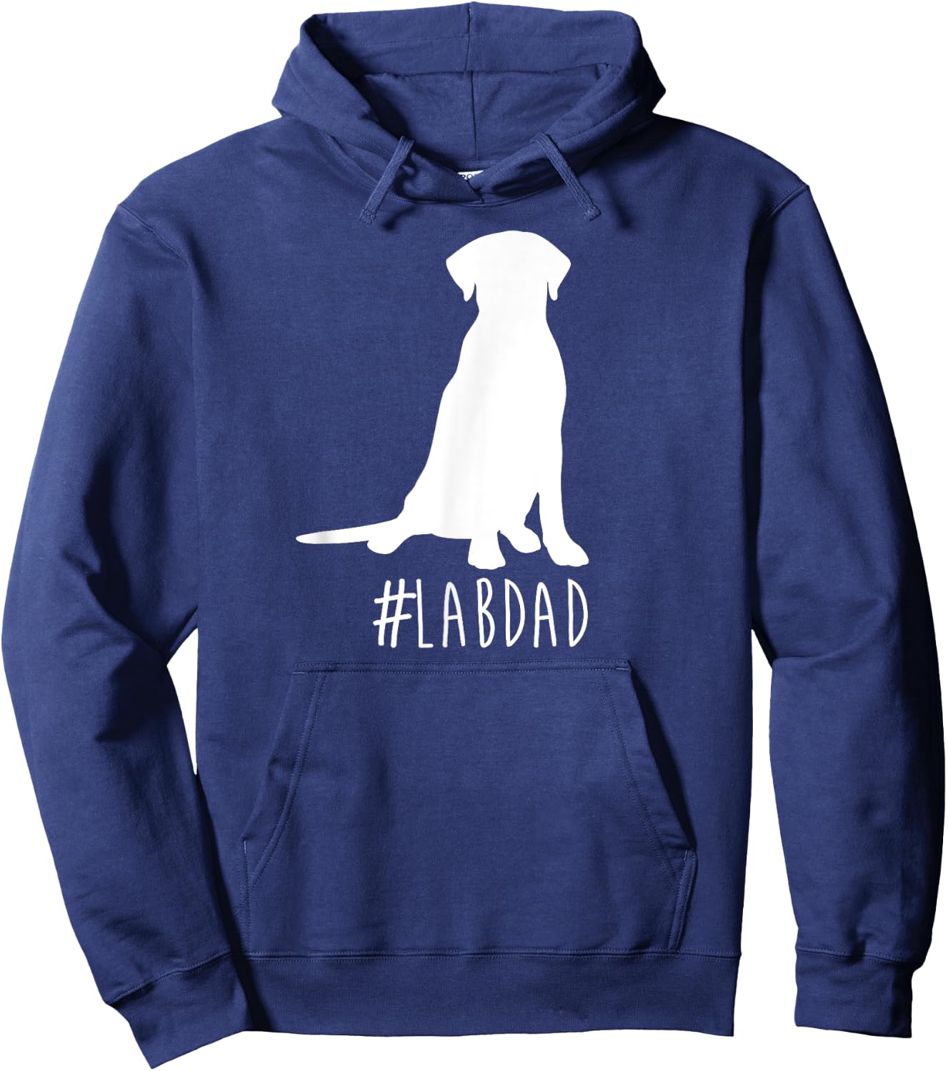 Hashtag Lab Dad . Labrador Retriever Dad shirt. Hoodie - Hoodie | Navy