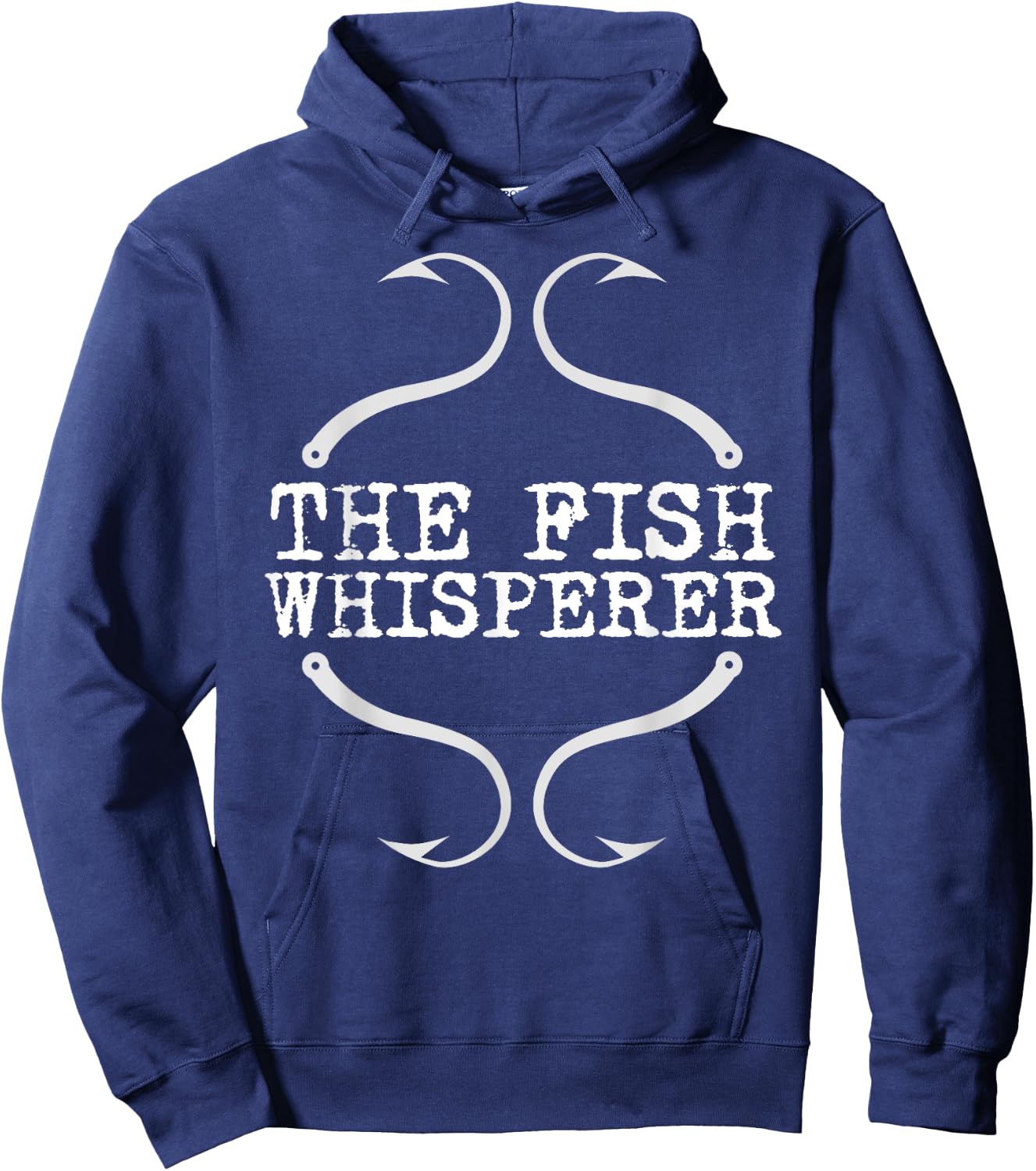 The Fish Whisperer Fishing Hooks Gift Fisherman Hoodie - Hoodie | Navy