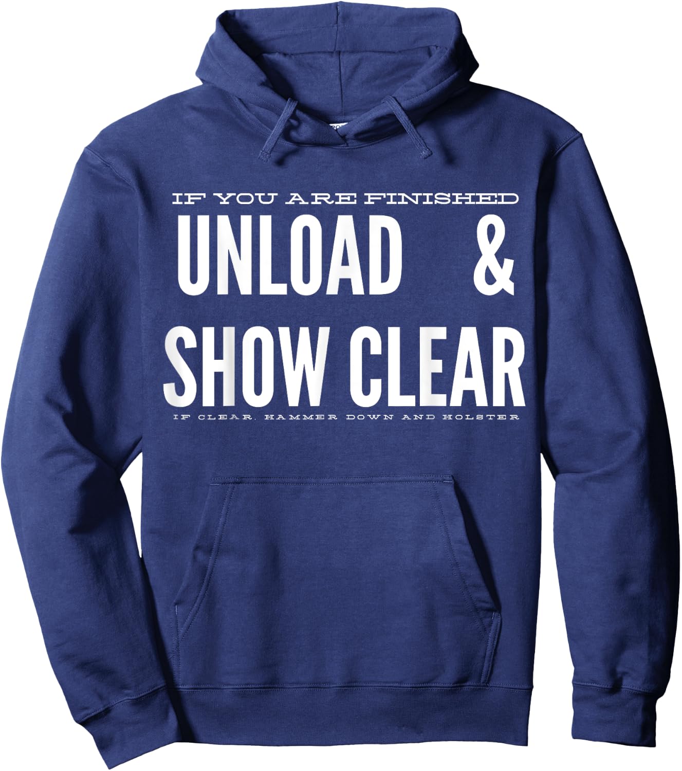 Unload & Show Clear Hoodie - Hoodie | Navy