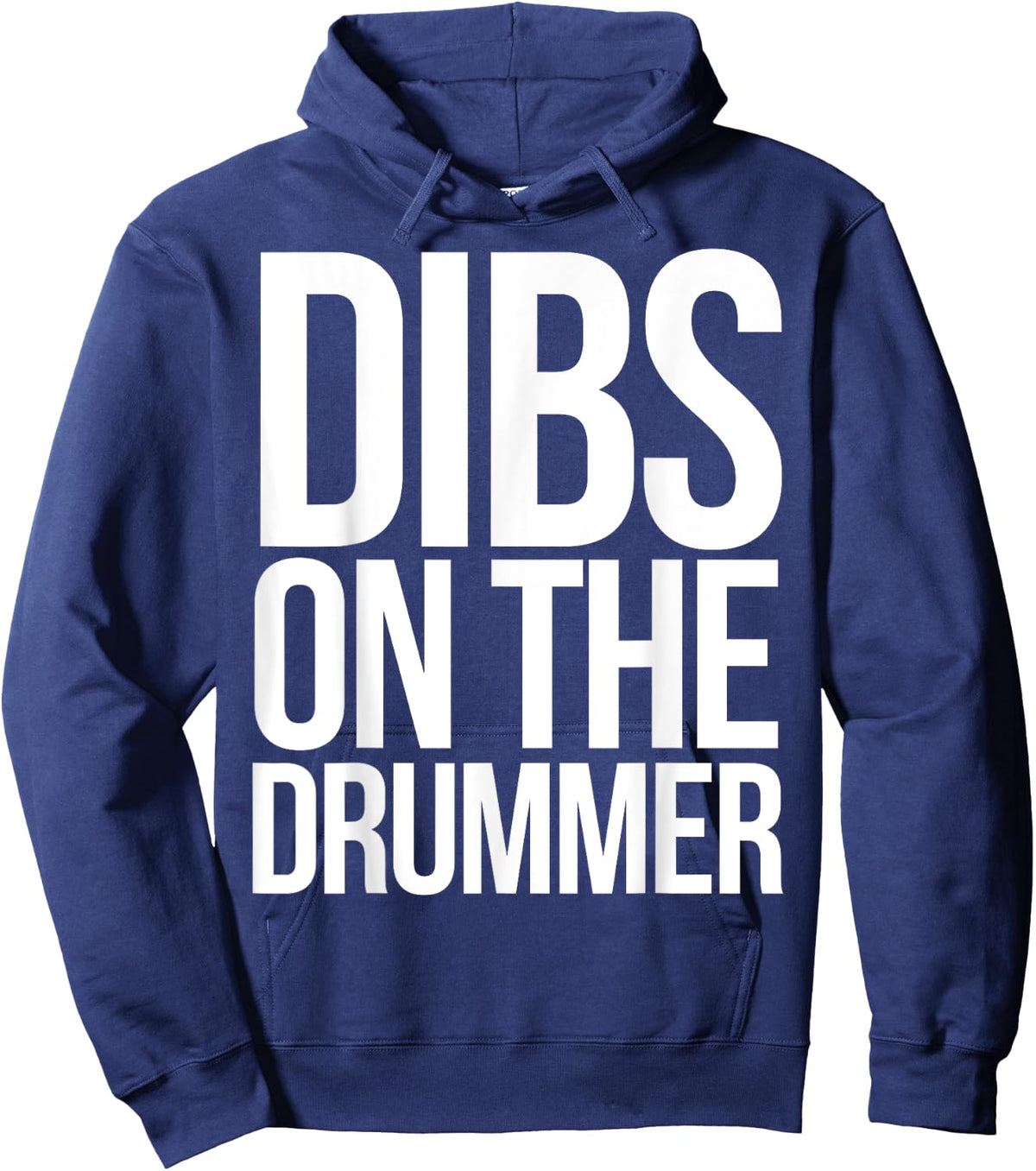 Dibs on the drummer shirt funny band drummers Hoodie - Hoodie | Navy