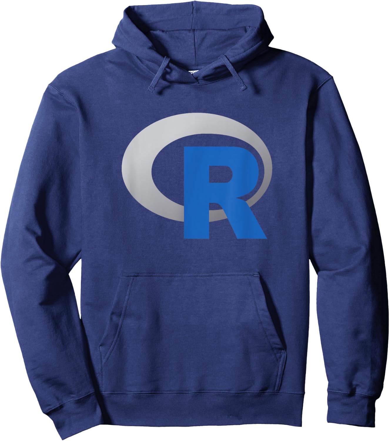 R Official Logo Programming Language Hoodie - Hoodie | Navy