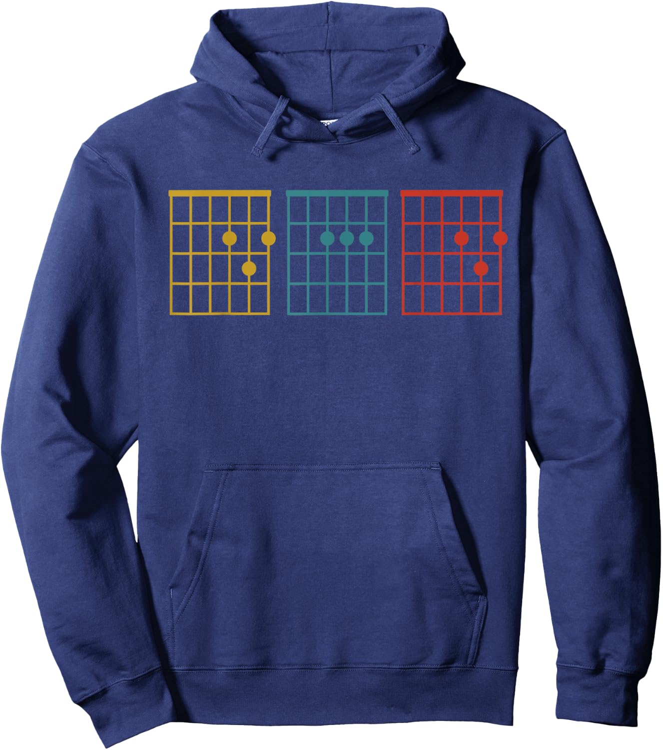 Vintage Guitar Chord DAD Father's Day Musician Hoodie - Hoodie | Navy