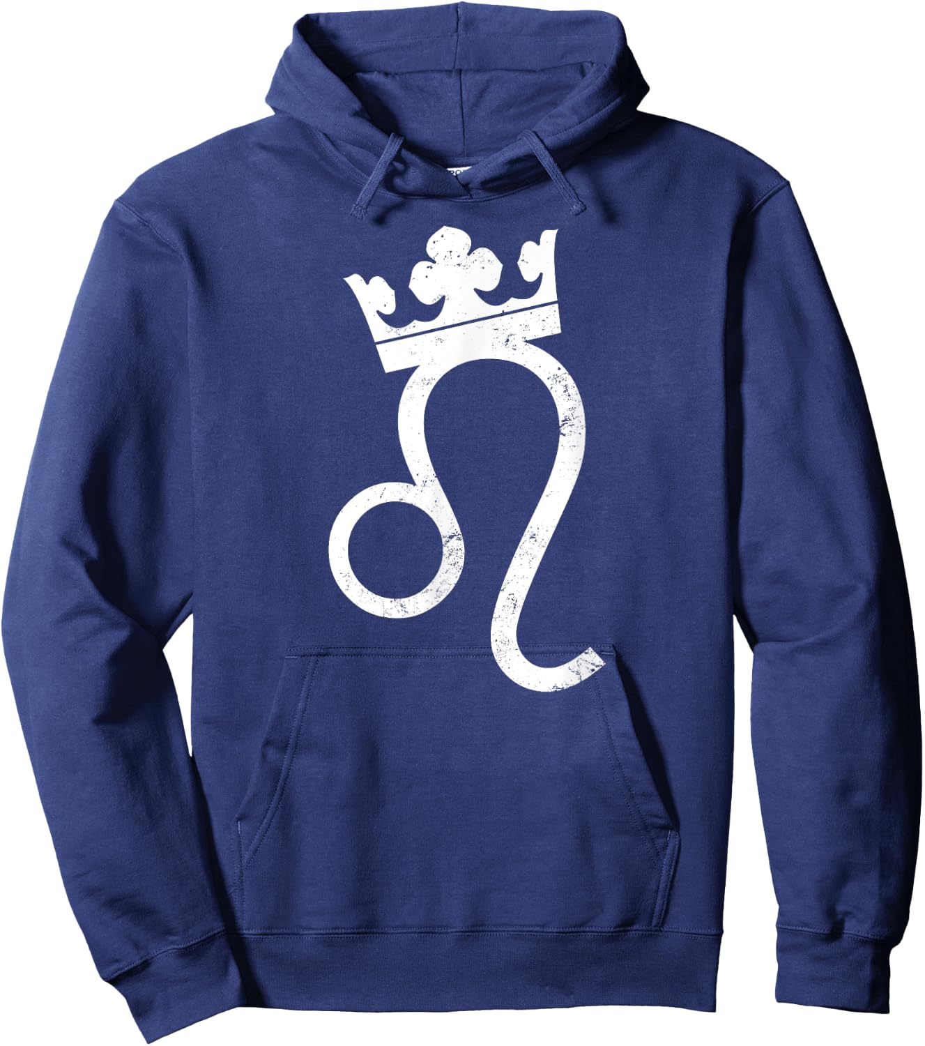 Leo Zodiac Design | King Crown Gift Hoodie - Hoodie | Navy