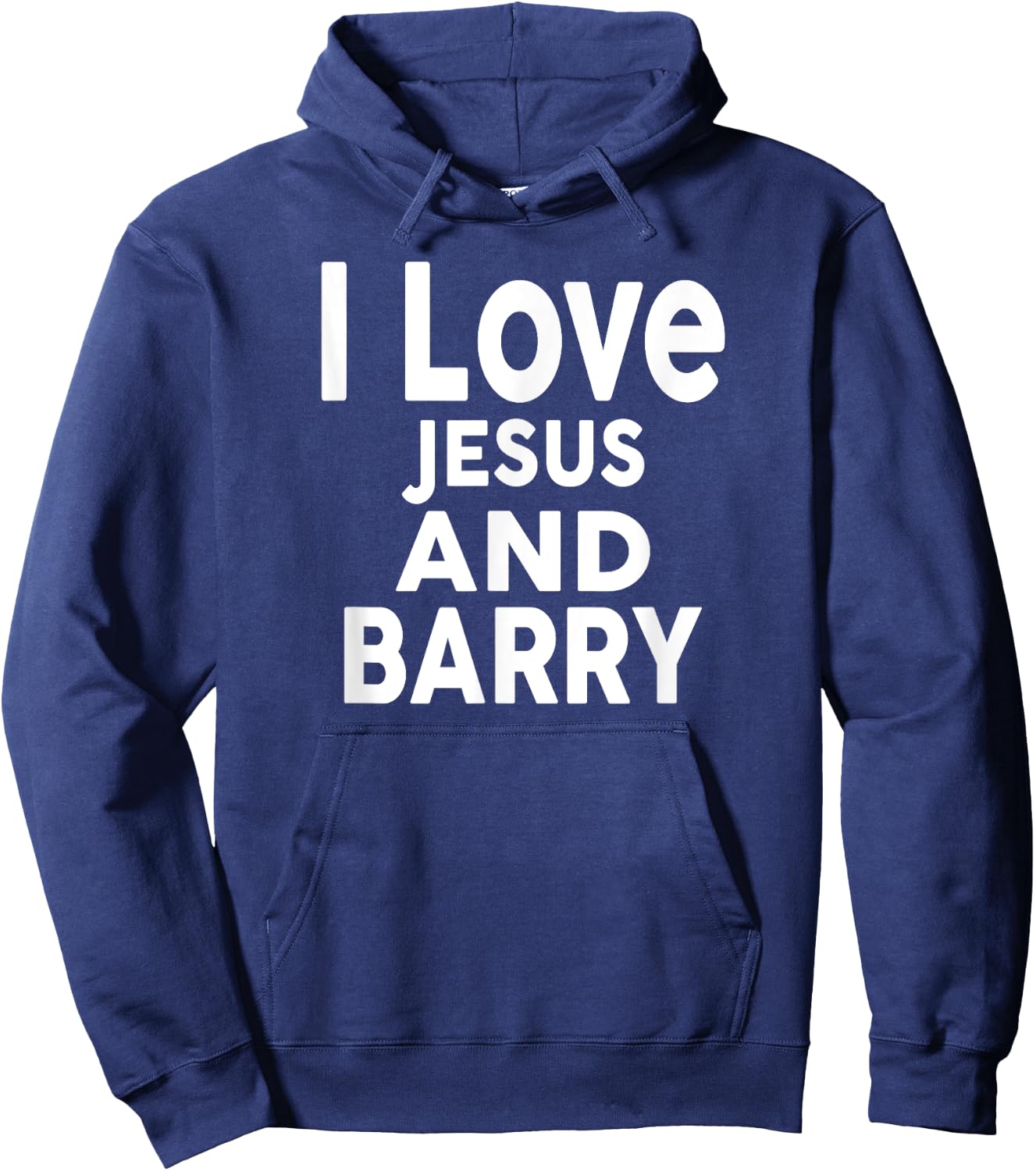I Love Jesus and BARRY Name BARRY Hoodie - Hoodie | Navy