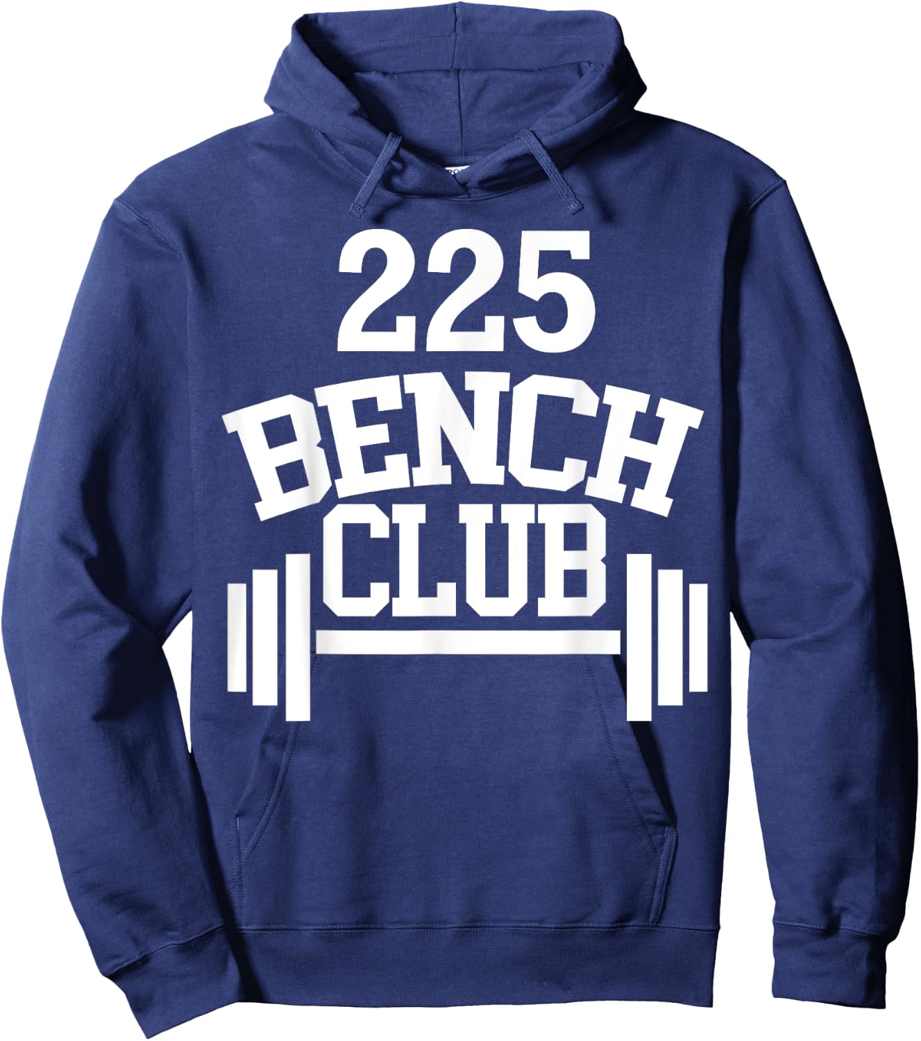 225 lbs Bench Press Club Member Hoodie - Hoodie | Navy