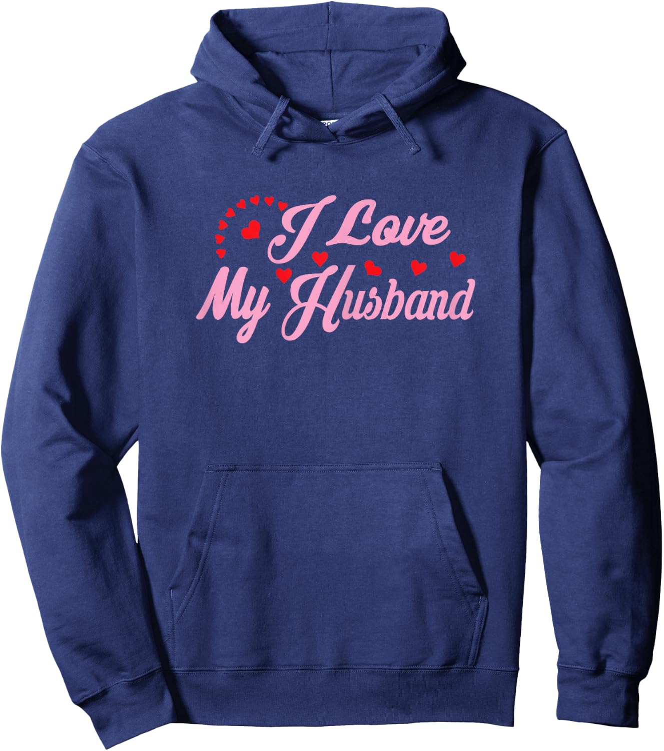 I Love My Husband Women's Couples Shirts Hoodie - Hoodie | Navy