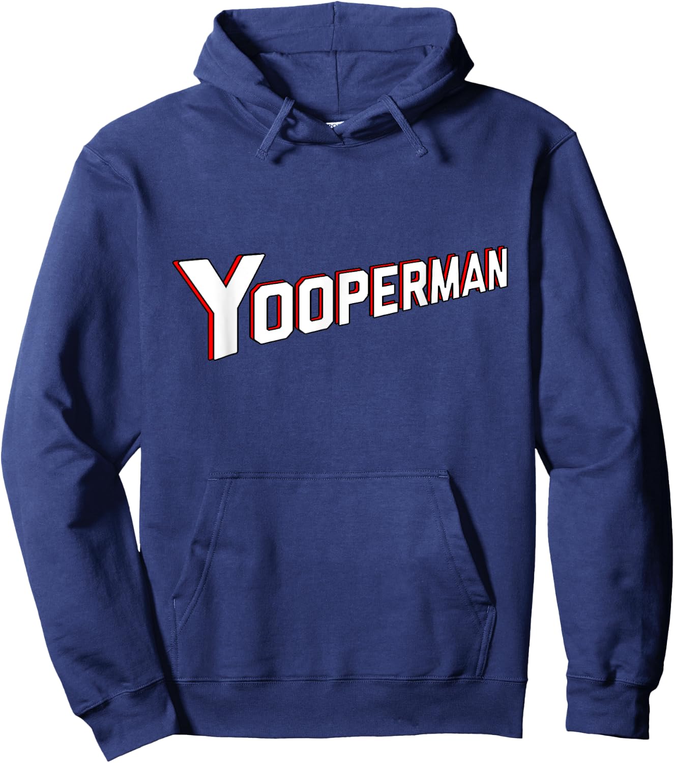 Yooper | Yooperman Hoodie - Hoodie | Navy
