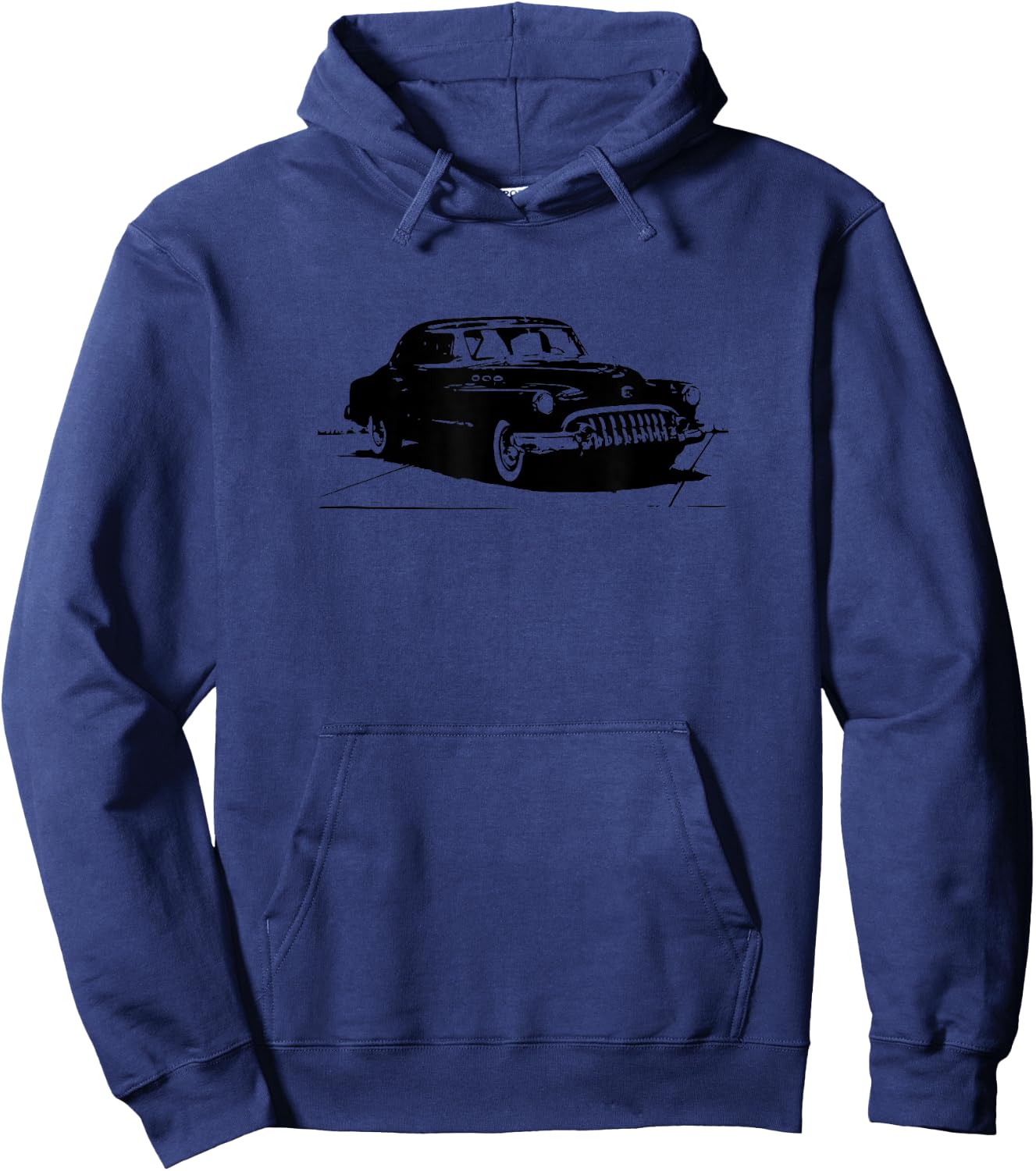 Vintage Car Graphic Classic Car Hoodie - Hoodie | Navy