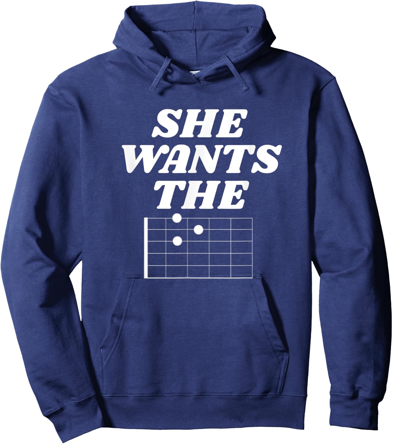 She Wants the D Funny Guitar Shirt Hoodie - Hoodie | Navy