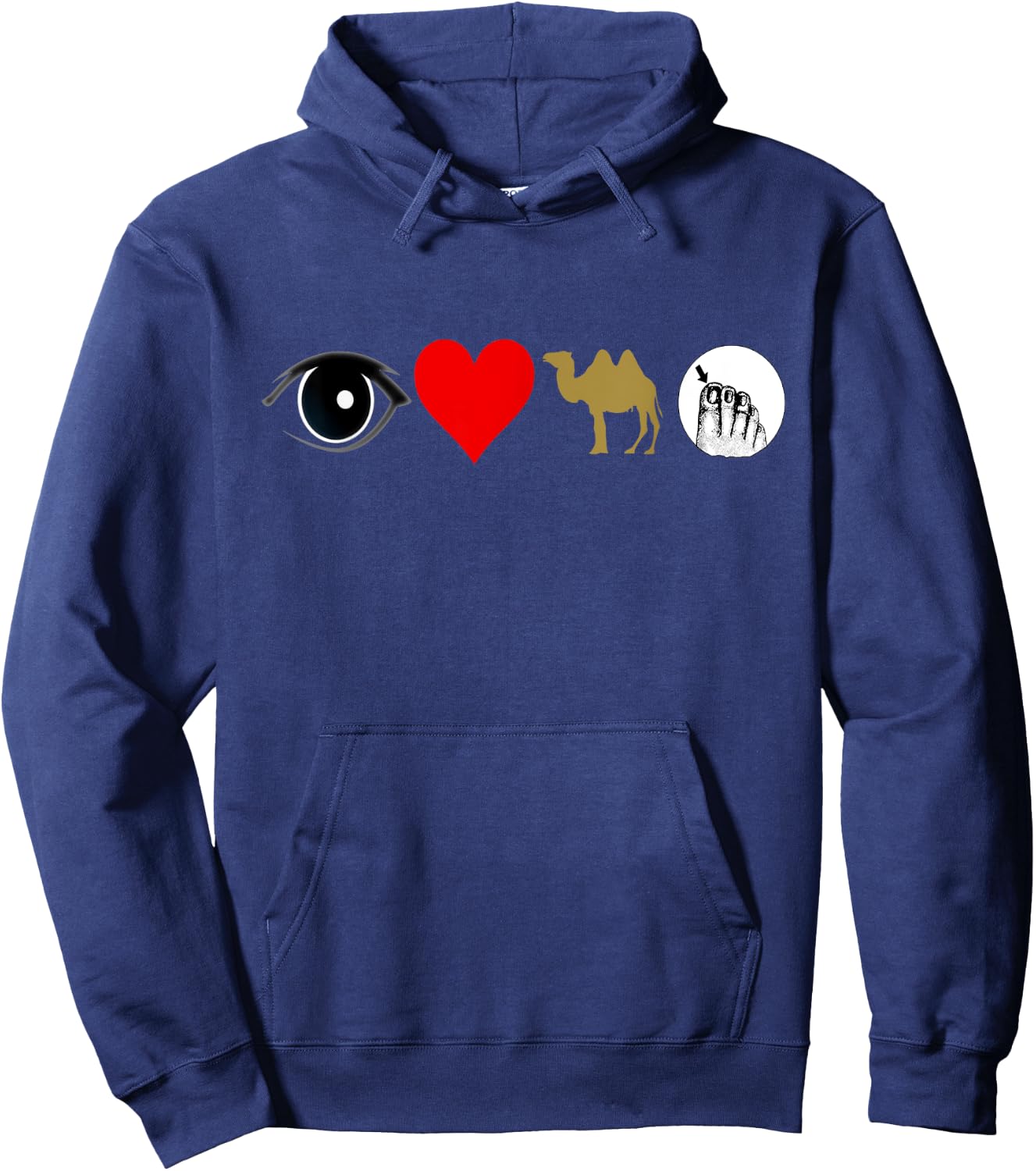 I love camel toe Hoodie - Hoodie | Navy