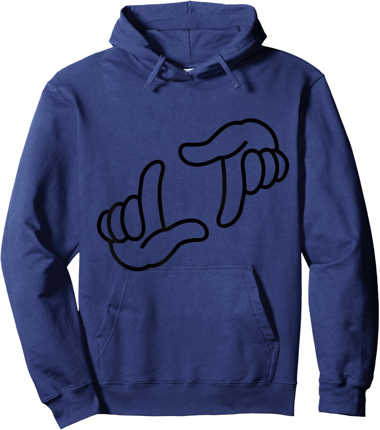 L7 Weenie Funny Loser Hands Vintage 90s Hoodie - Hoodie | Navy