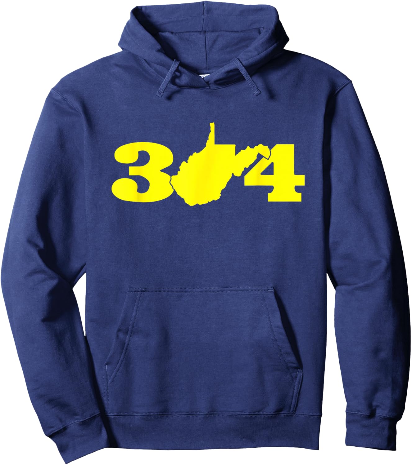 304 West Virginia Blue and Gold Hoodie - Hoodie | Navy