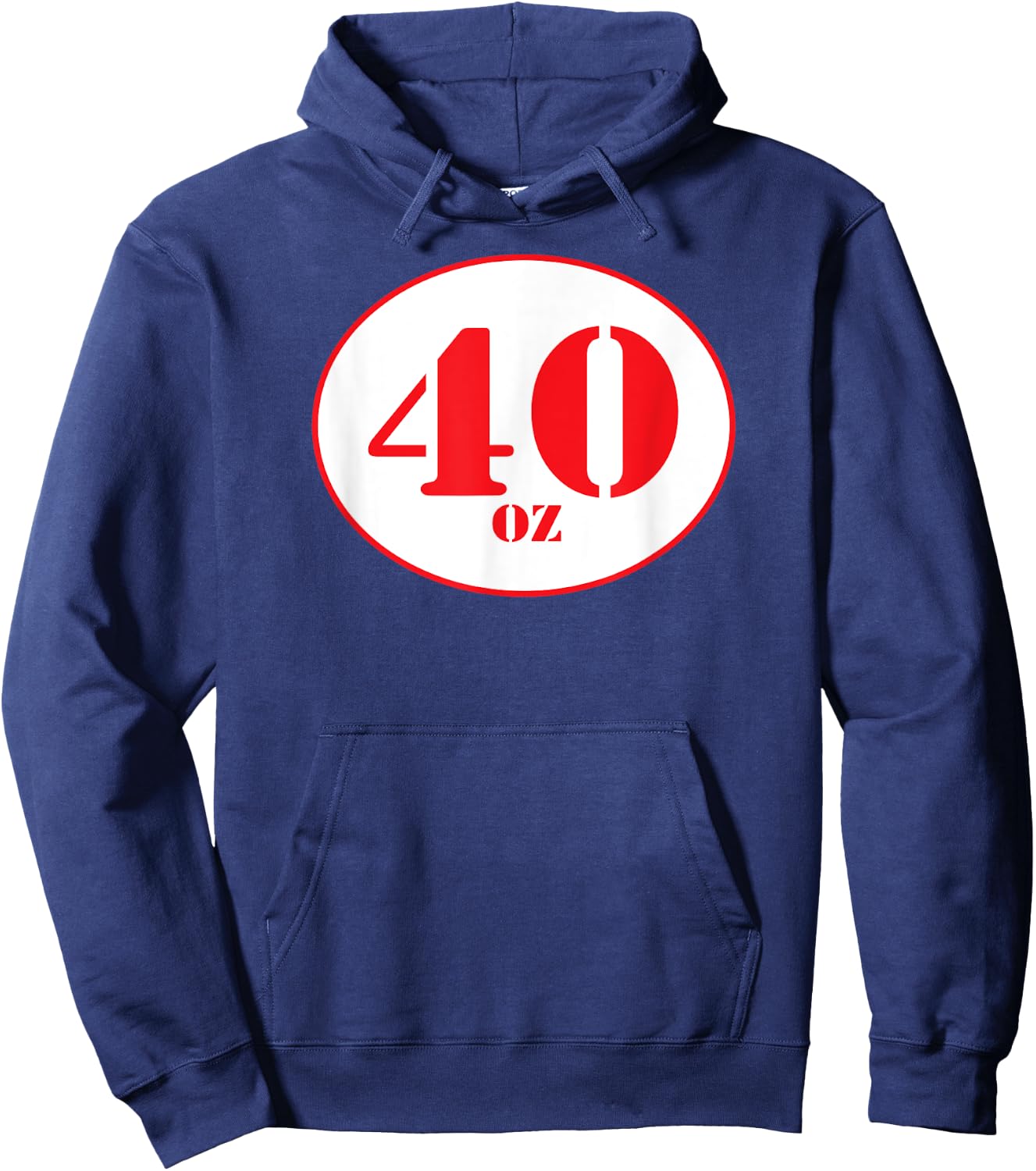 40 Oz Beer Shirt Hoodie - Hoodie | Navy