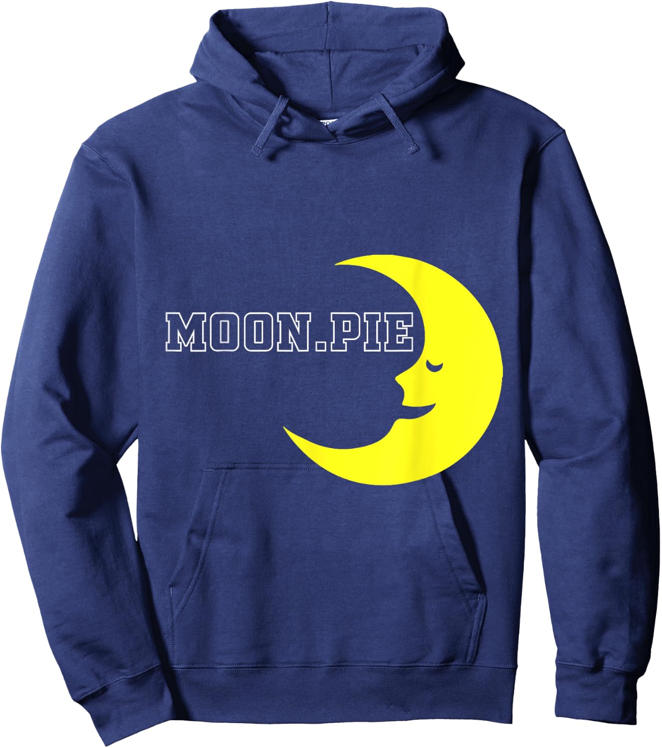 Cute Graphic - Moon Pie Hoodie - Hoodie | Navy