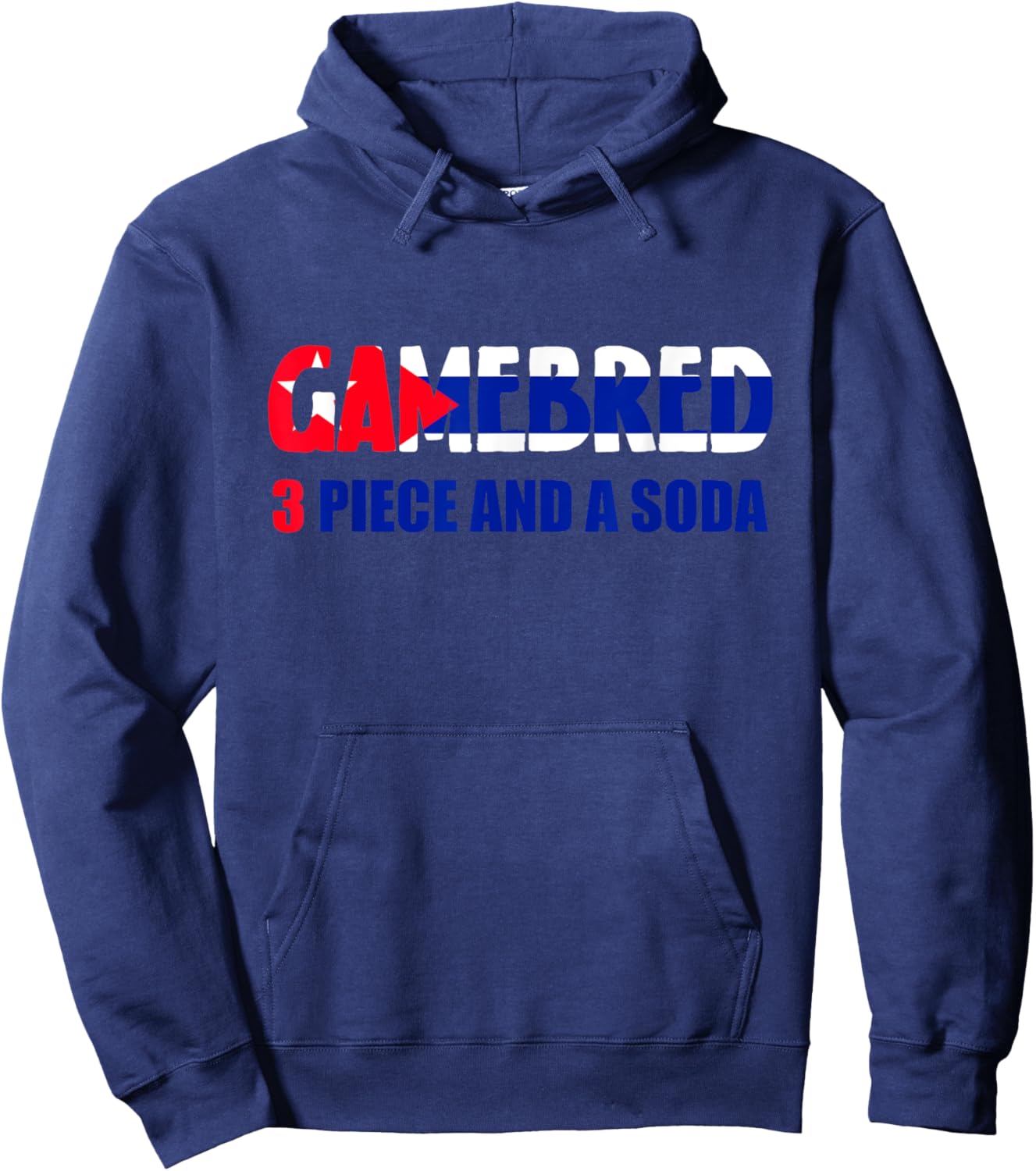 Three Piece with A Soda Martial Artist MMA Hoodie - Hoodie | Navy