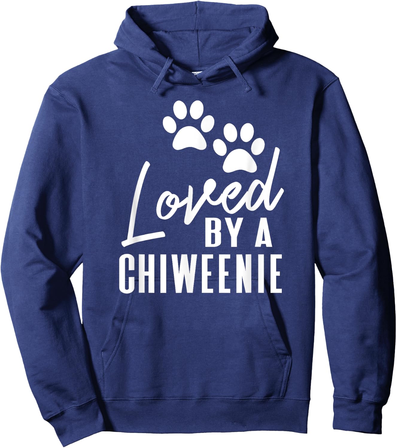 Loved By A Chiweenie Puppy Dog Mom or Dad Hoodie - Hoodie | Navy
