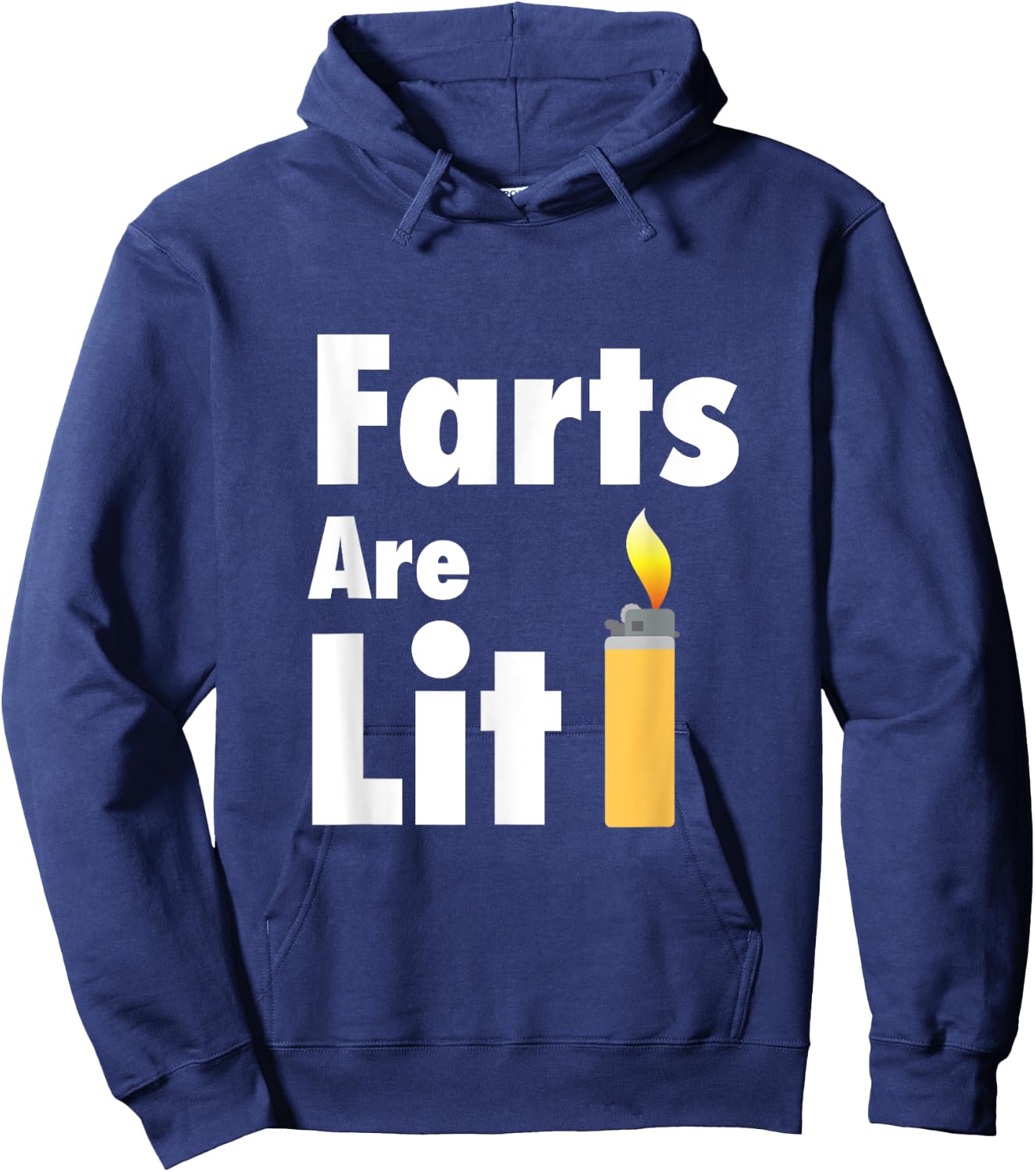 Funny Fart - Farts Are Lit - Lighter Hoodie - Hoodie | Navy