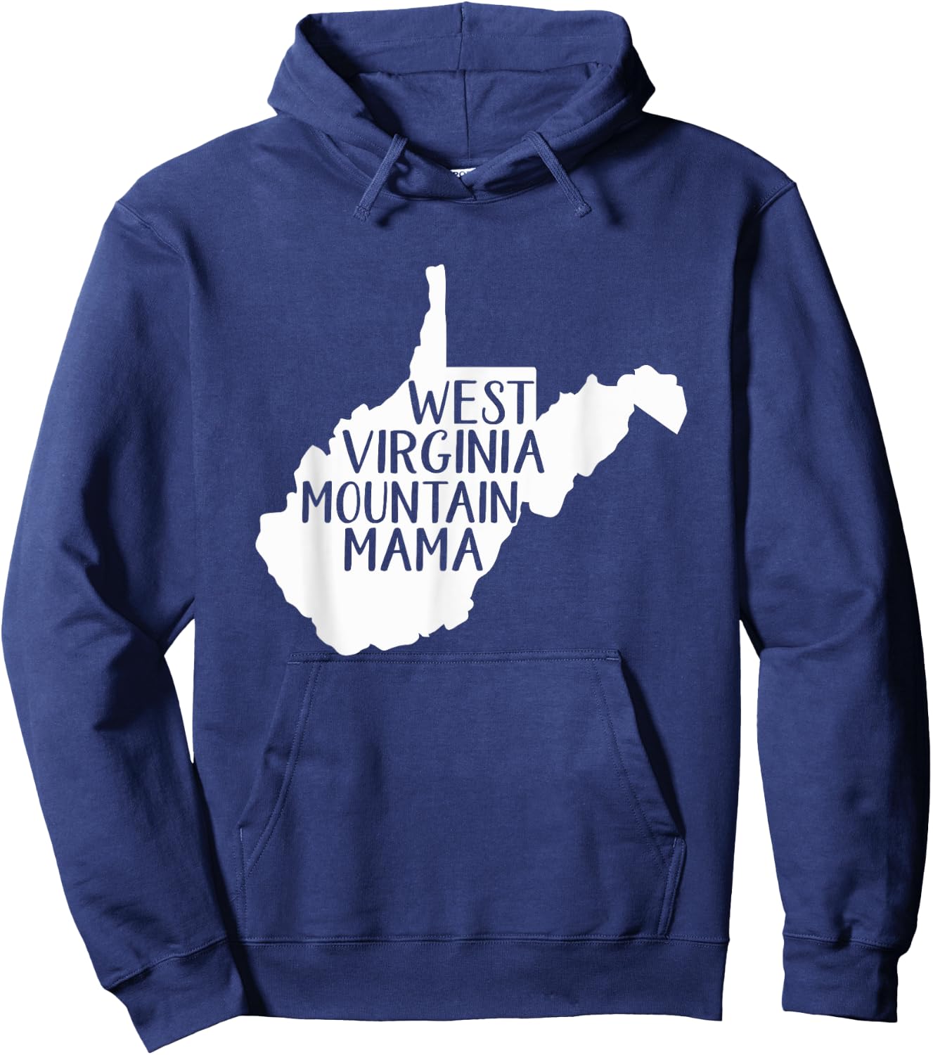 West Virginia Mountain Mama Hoodie - Hoodie | Navy