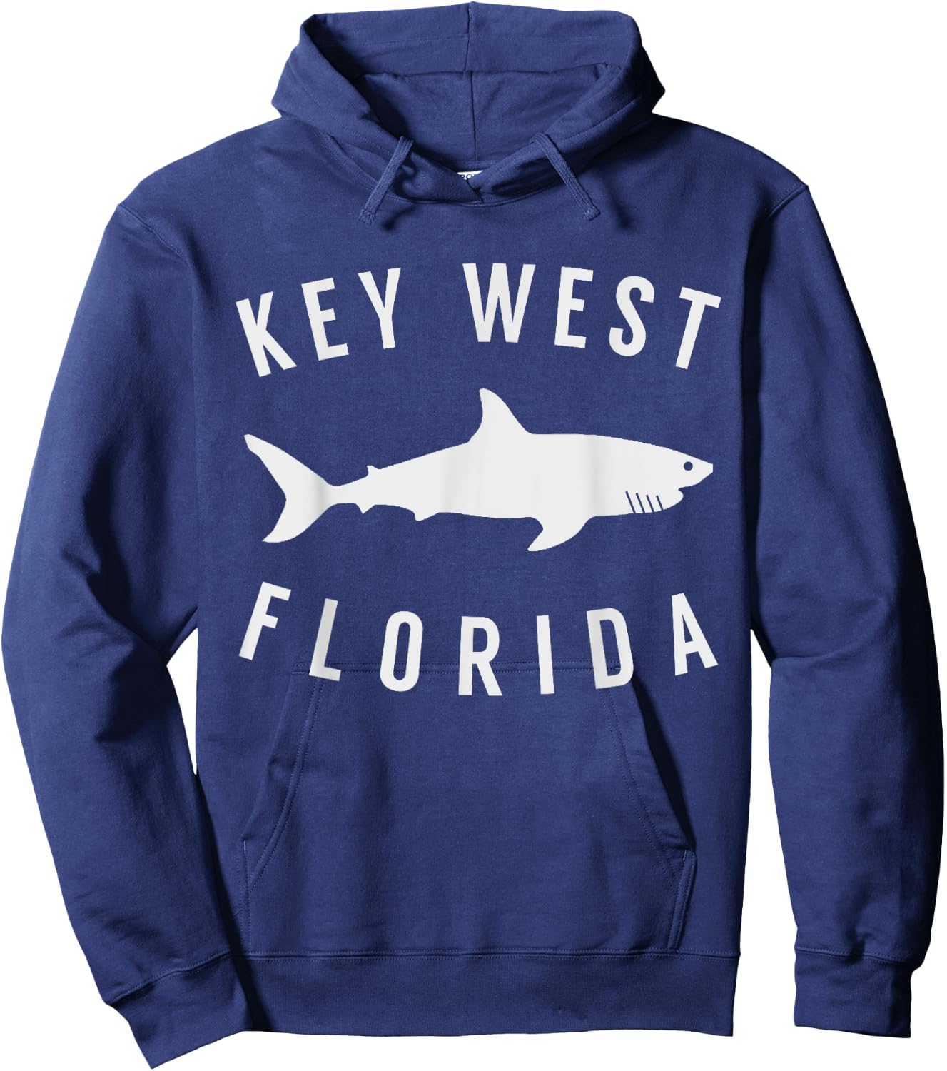 Key West Florida T Shirt Shark FL Souvenirs Hoodie - Hoodie | Navy