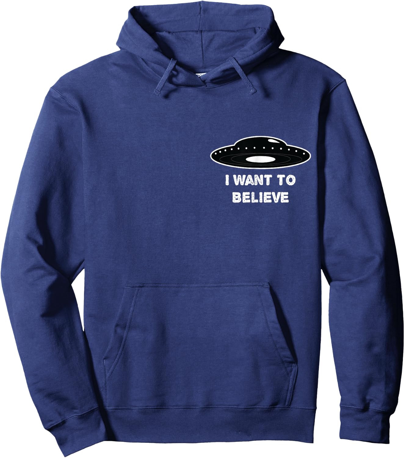 I Want to Believe UFO Alien T Shirt Women Kids Hoodie - Hoodie | Navy