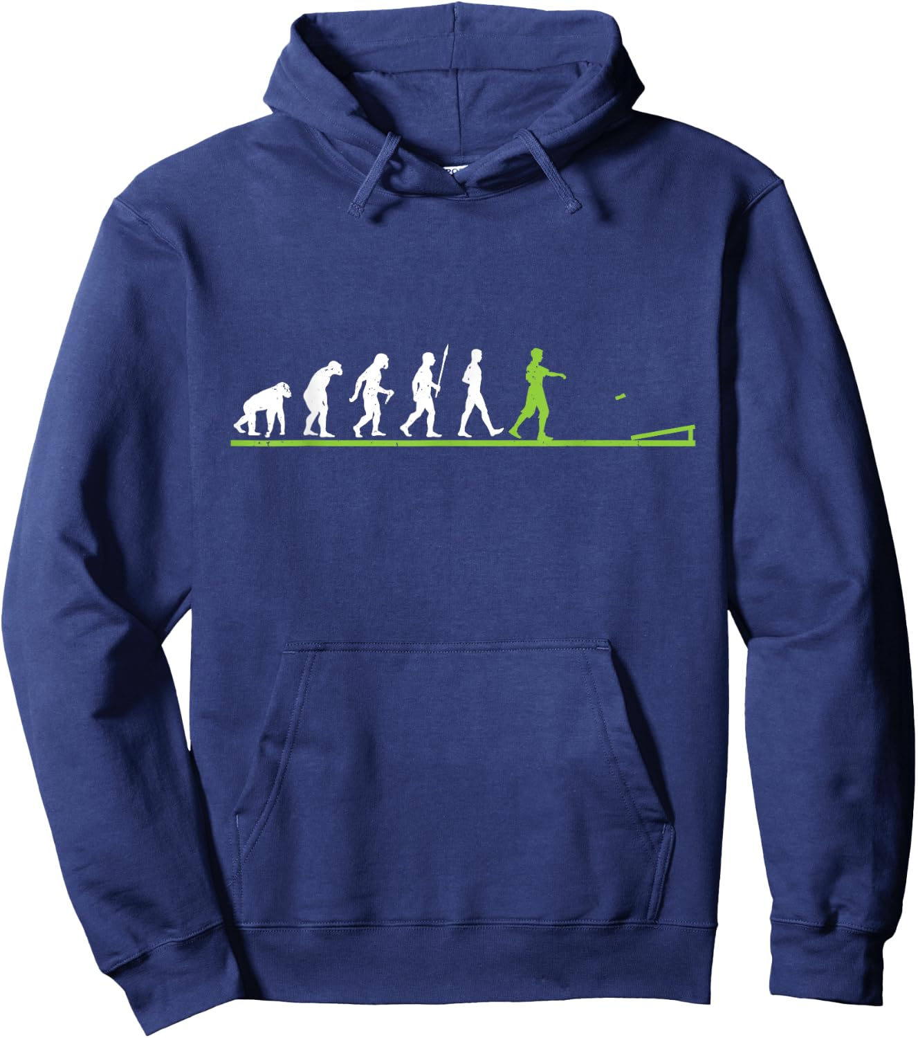 Cornhole Evolution Shirt - Funny Corn Hole Gift Hoodie - Hoodie | Navy
