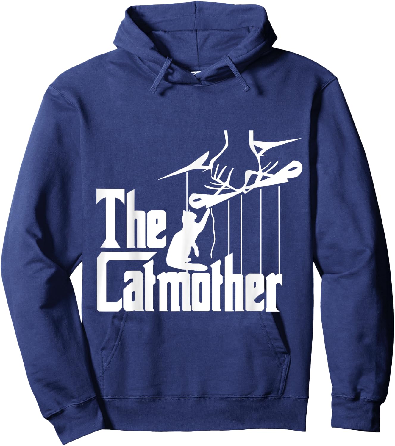 The Catmother Funny Cat Quote for Mothers Hoodie - Hoodie | Navy